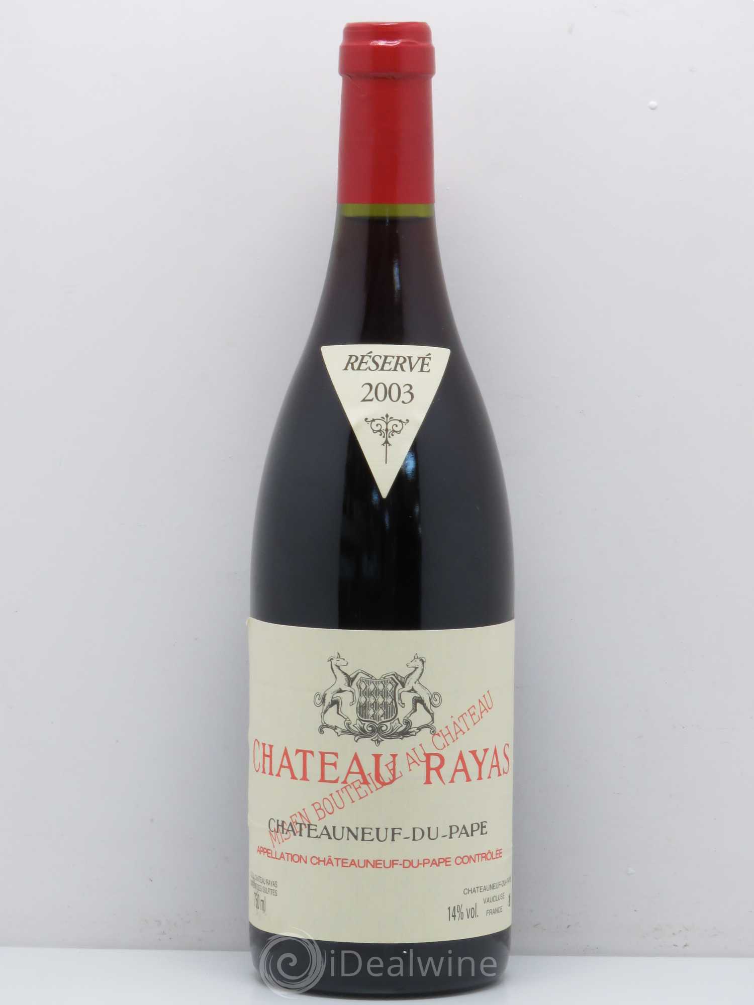 Châteauneuf-du-Pape Château Rayas Emmanuel Reynaud 2003 - Lot de 1 bouteille - 0