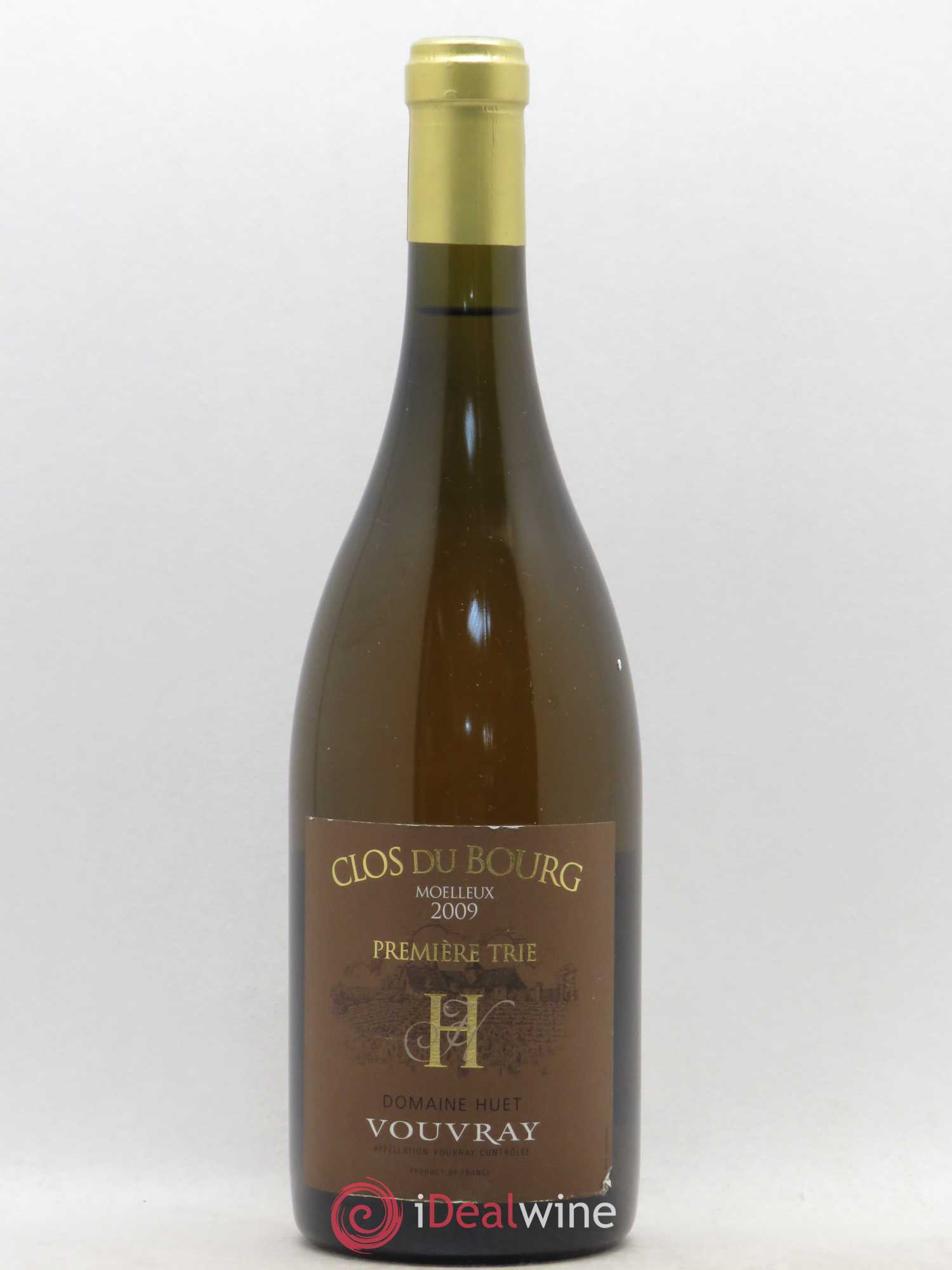 Vouvray Clos du Bourg Moelleux 1ère trie Domaine Huet (senza prezzo di riserva) 2009 - Lotto di 1 bottiglia - 0