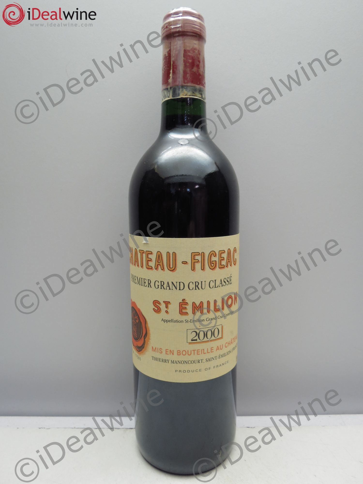 Château Figeac 1er Grand Cru Classé A (sans prix de réserve / no reserve) 2000 - Posten von 1 Flasche - 0