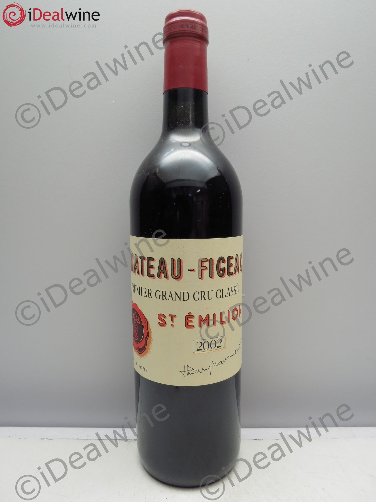 Château Figeac 1er Grand Cru Classé A 2002 - Lot de 1 bouteille - 0