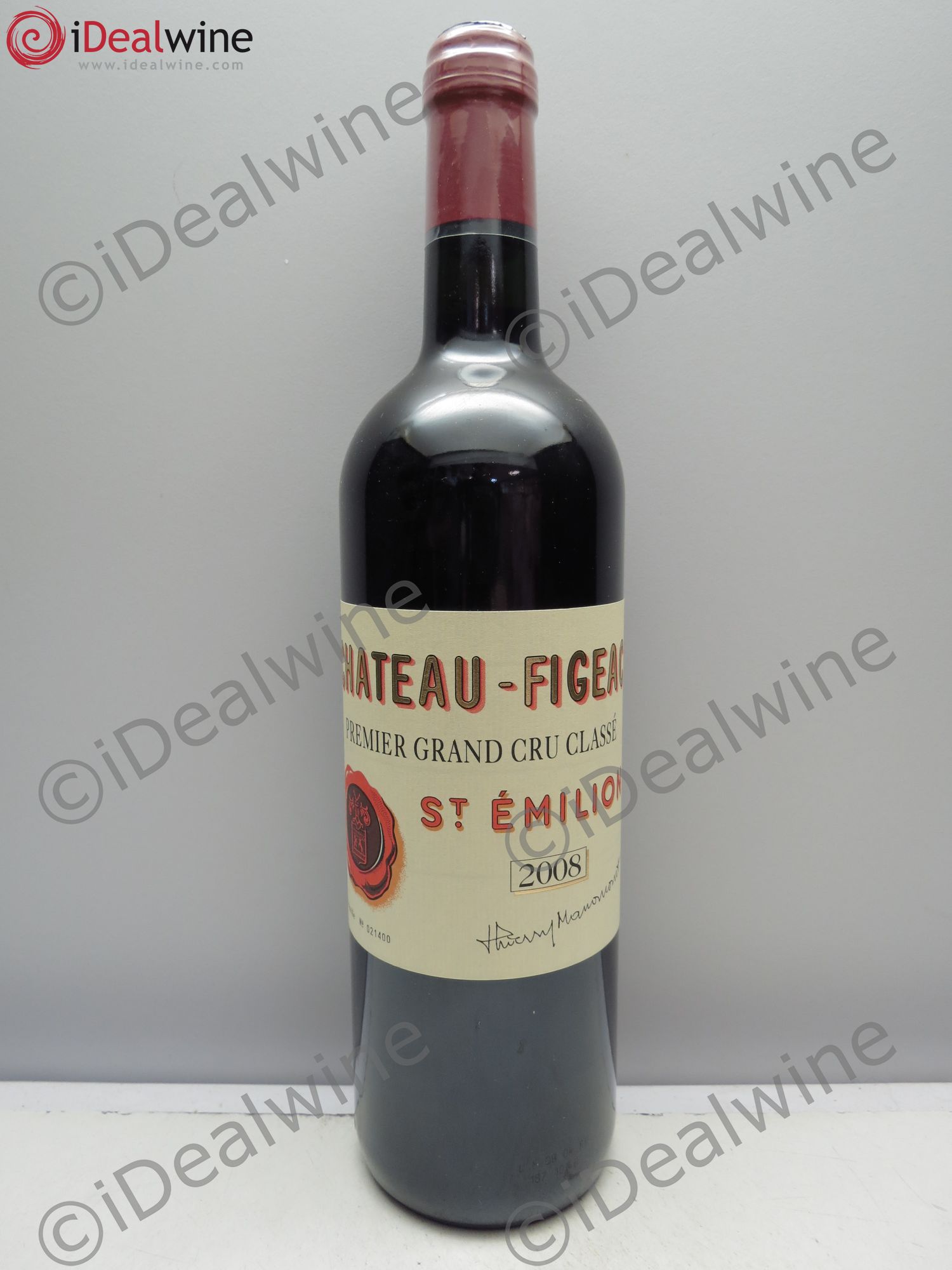 Château Figeac 1er Grand Cru Classé A 2008 - Lot de 1 bouteille - 0