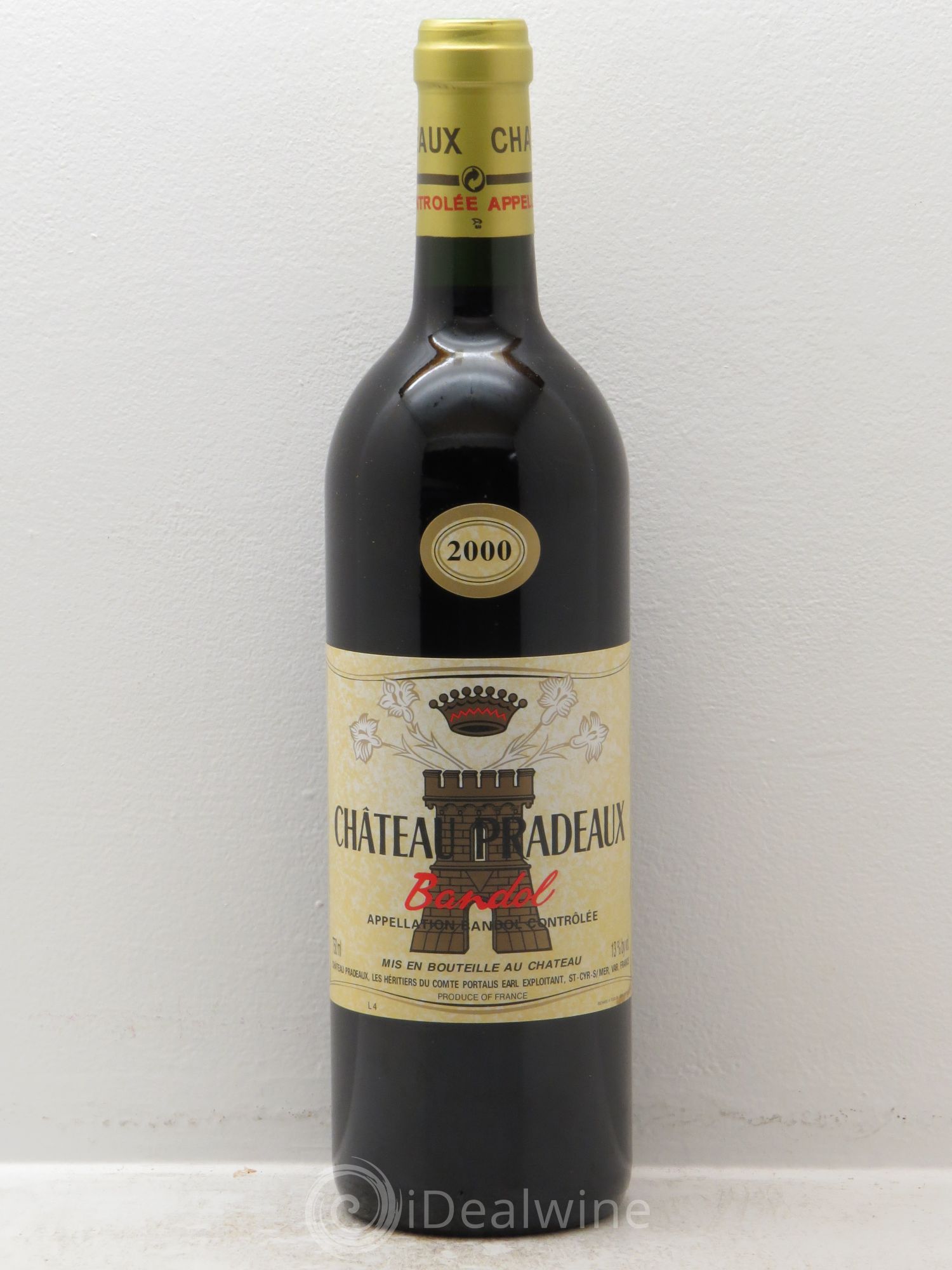 Bandol Château Pradeaux Famille Portalis 2000 - Lot de 6 bouteilles - 0