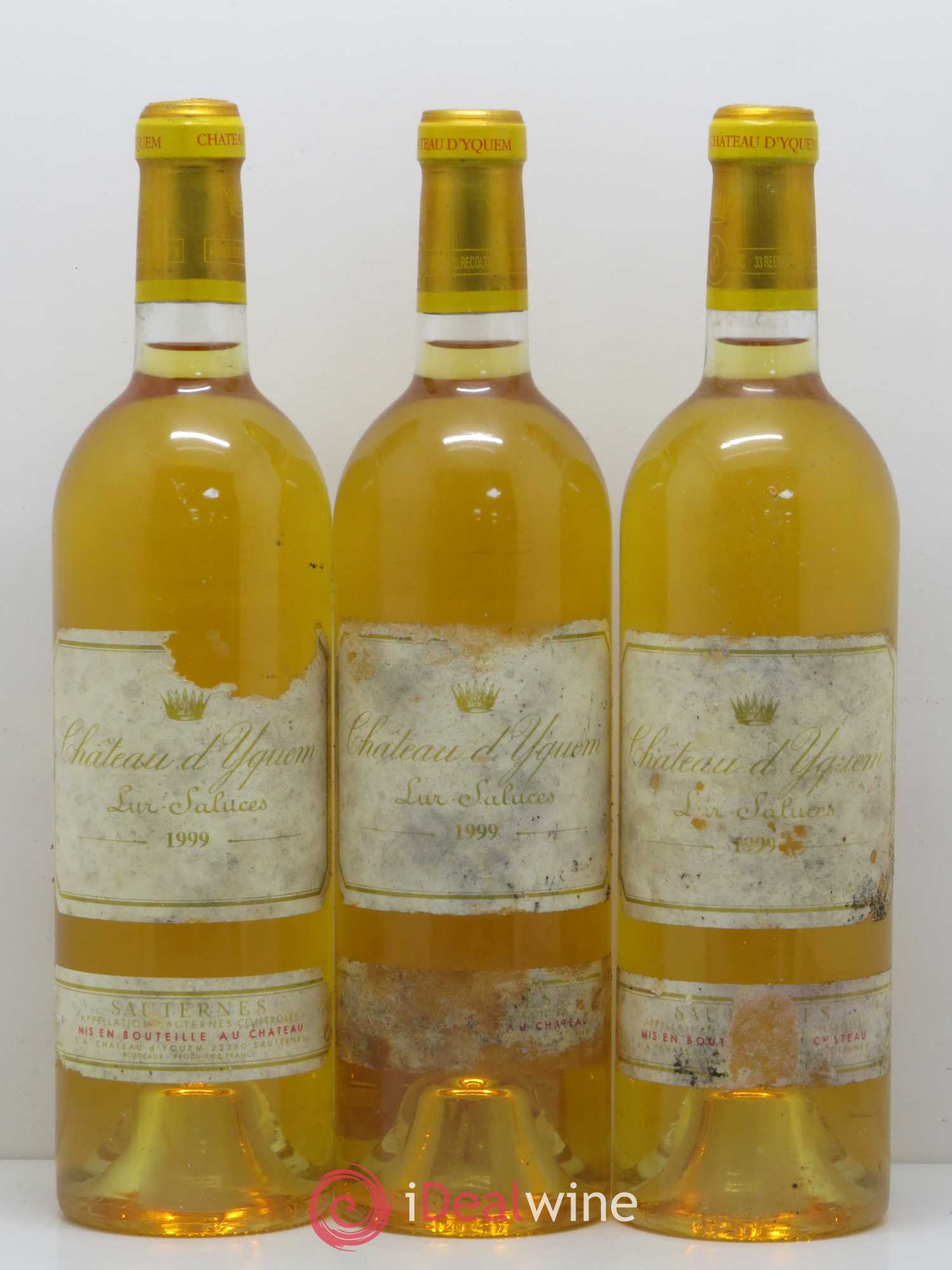 Château d' Yquem 1er Cru Classé Supérieur 1999 - Lotto di 3 bottiglie - 0