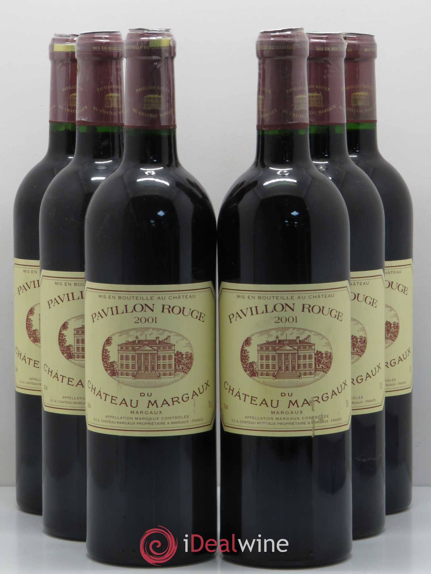 Pavillon Rouge du Château Margaux Second Vin 2001 - Lot de 6 bouteilles - 0