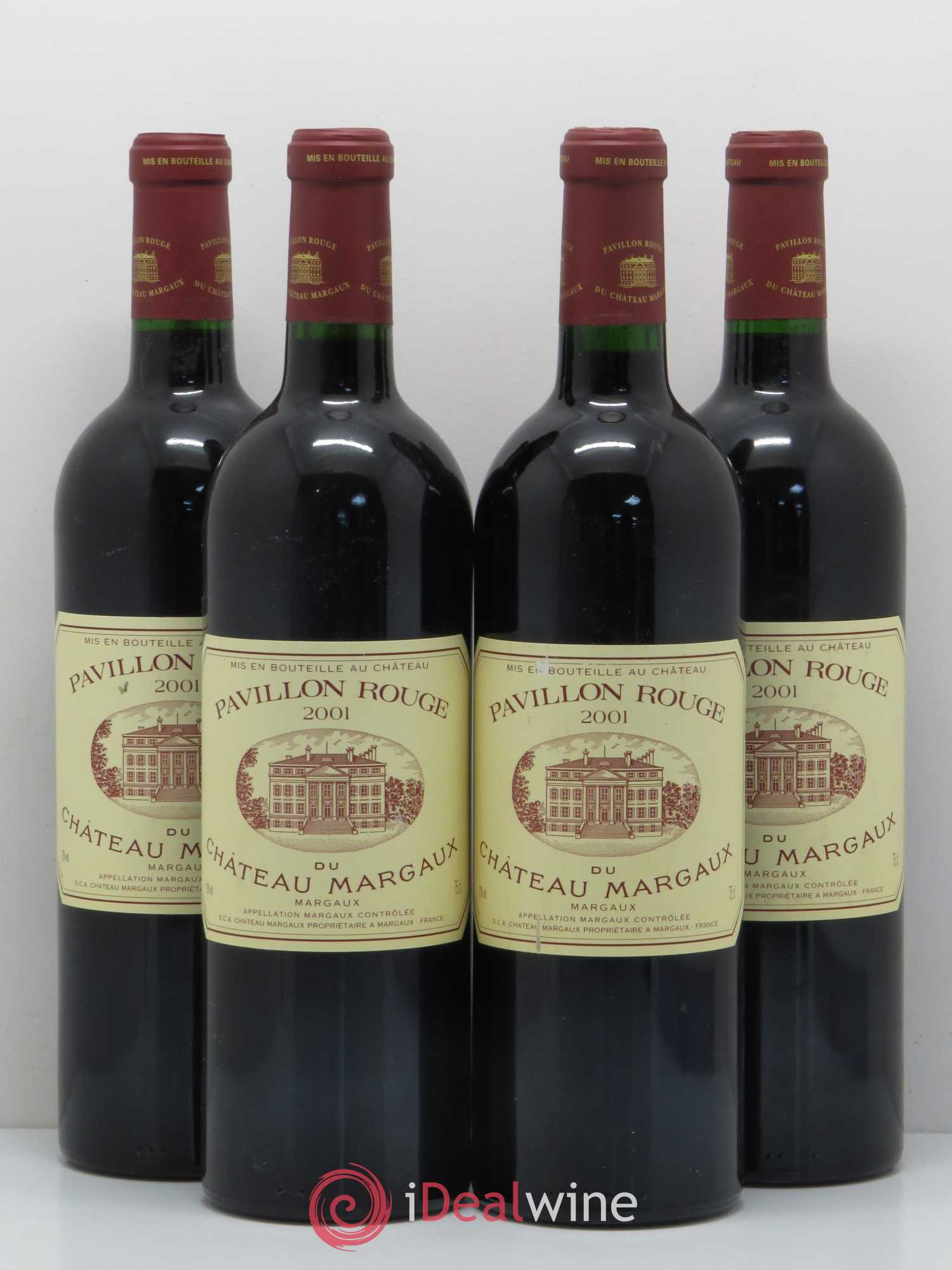 Pavillon Rouge du Château Margaux Second Vin 2001 - Lot de 4 bouteilles - 0