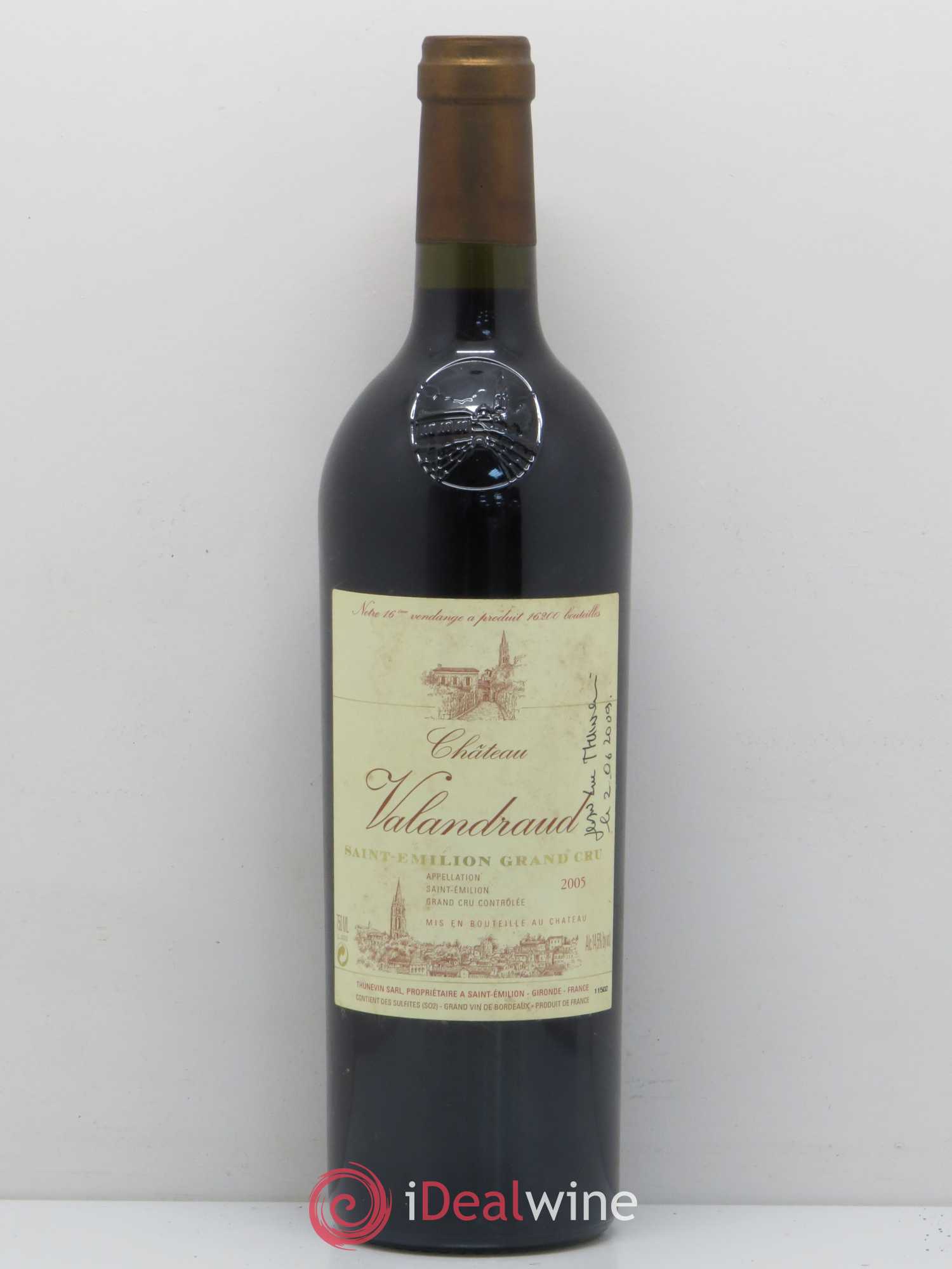 Château de Valandraud 2005 - Lot de 1 bouteille - 0