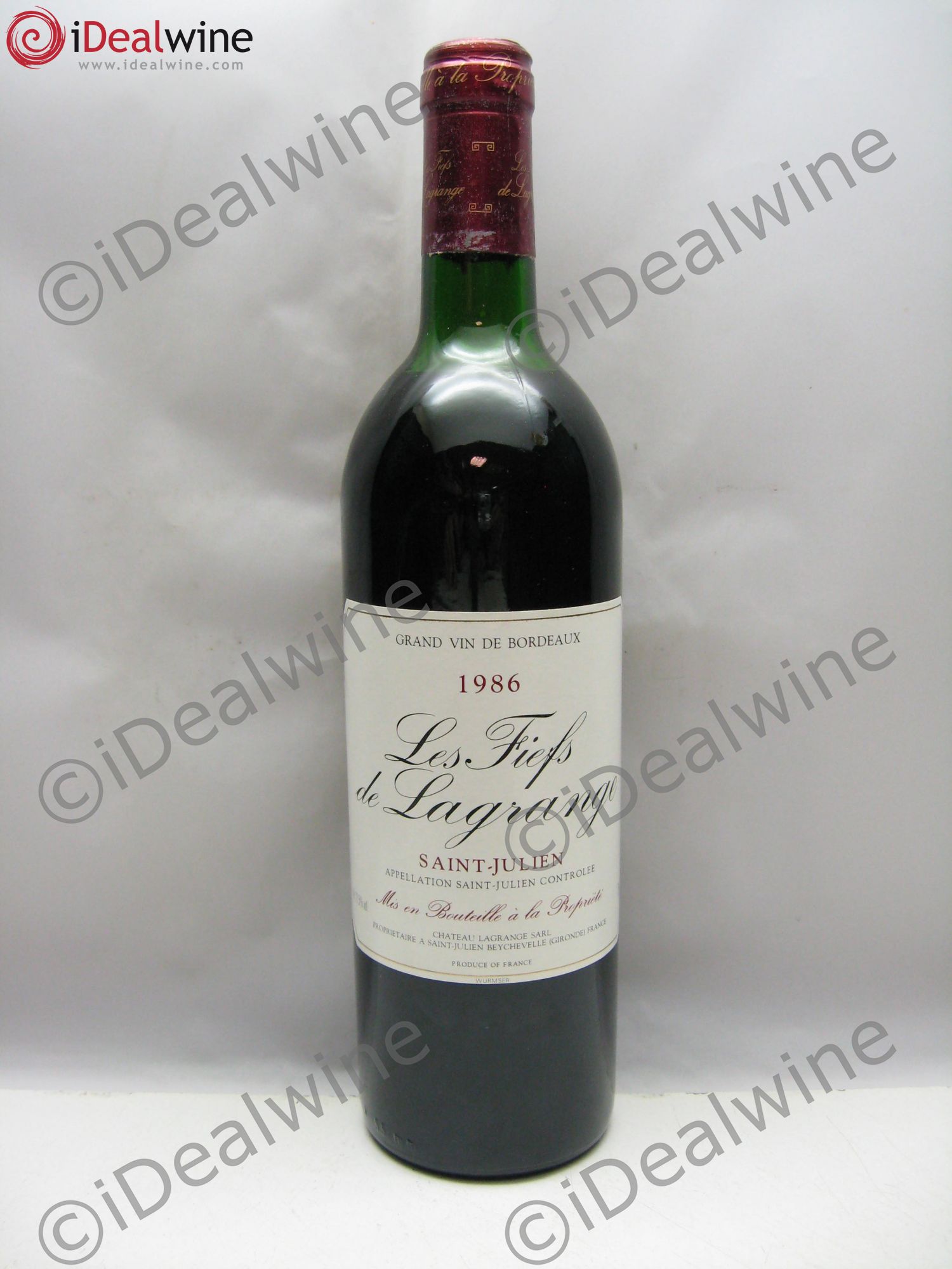 Les Fiefs de Lagrange Second Vin 1986 - Lot de 6 bouteilles - 0
