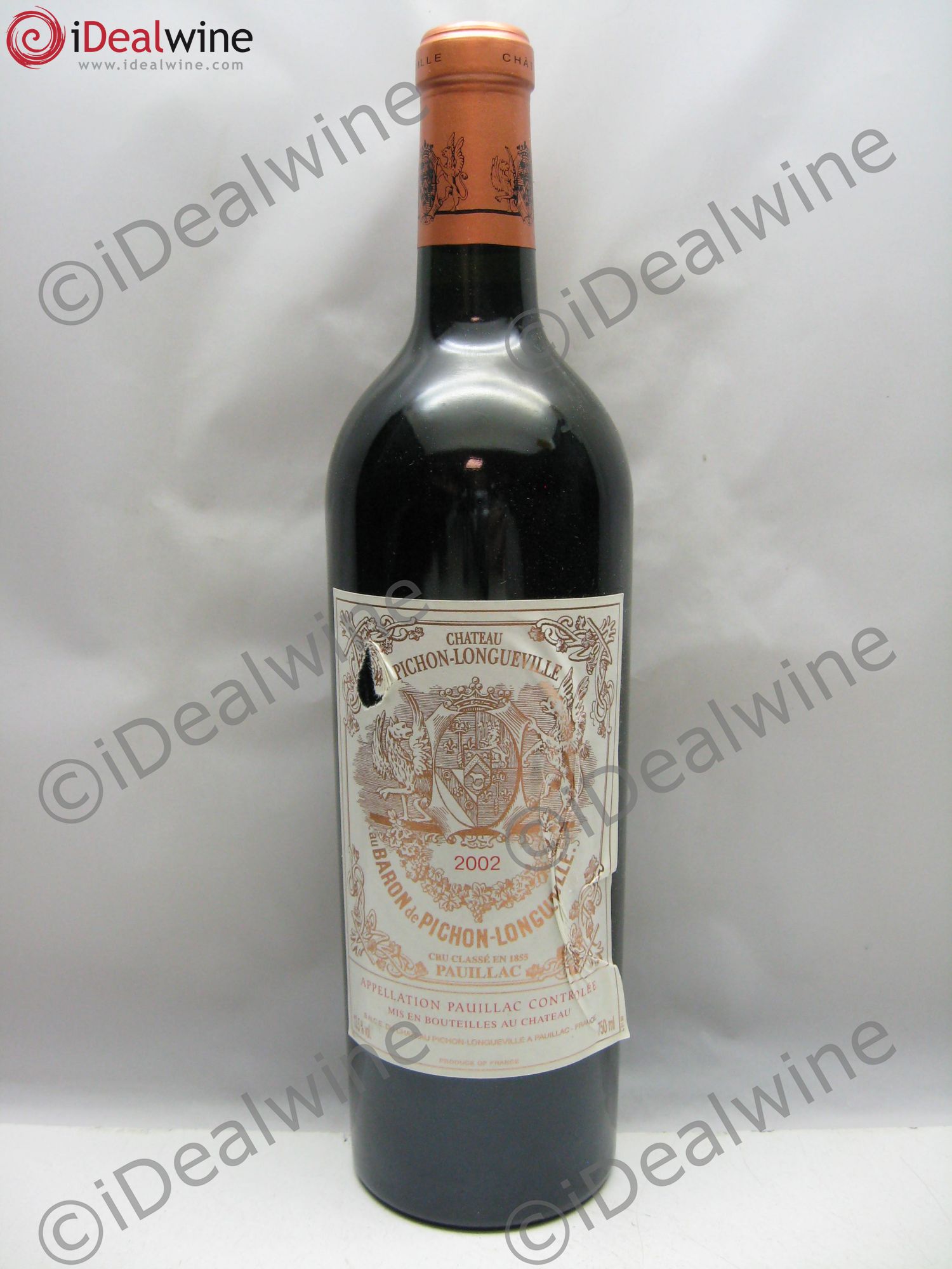 Pichon Longueville Baron 2ème Grand Cru Classé 2002 - Lot de 6 bouteilles - 0