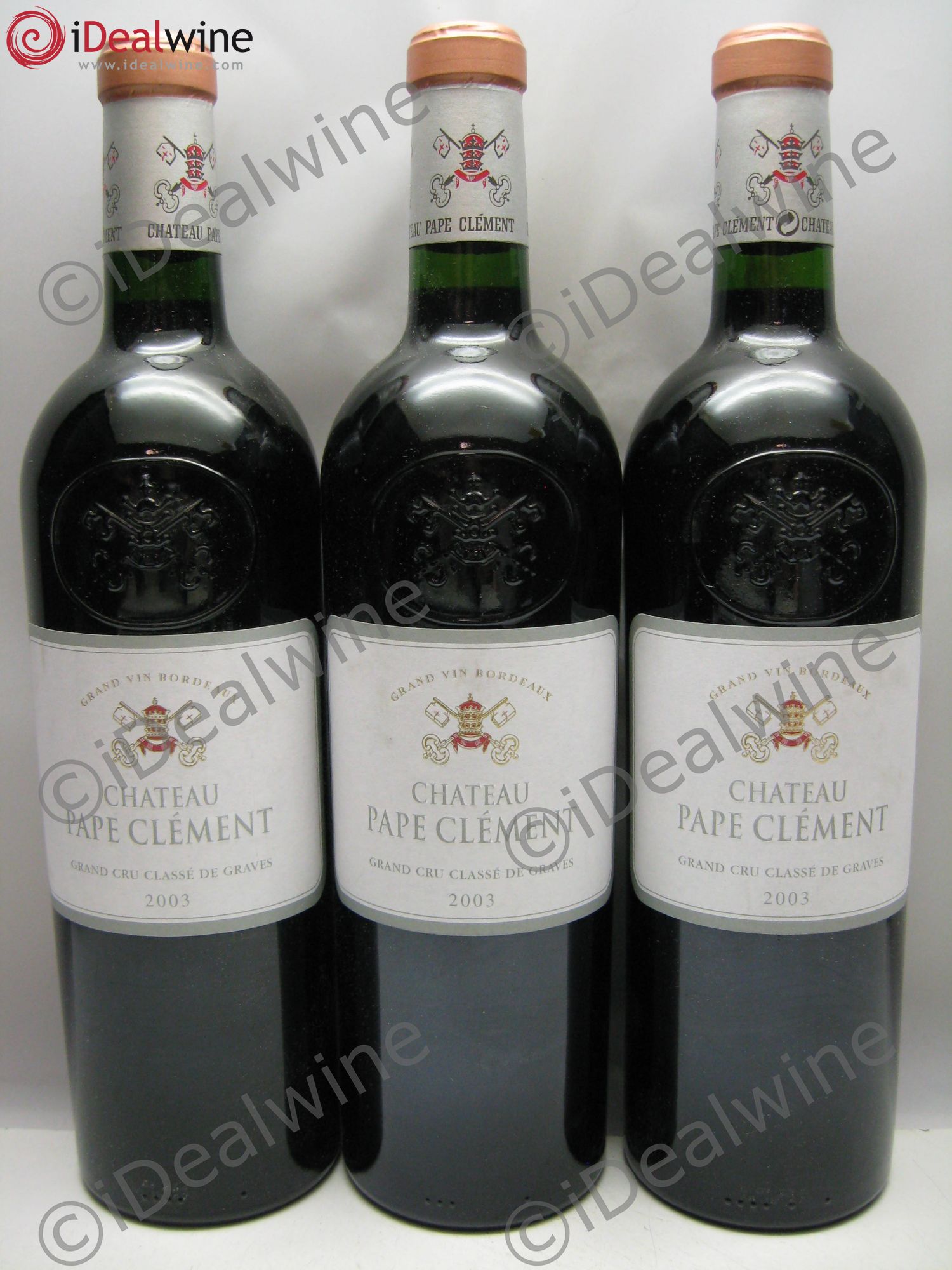 Château Pape Clément Cru Classé de Graves 2003 - Lot de 3 bouteilles - 0