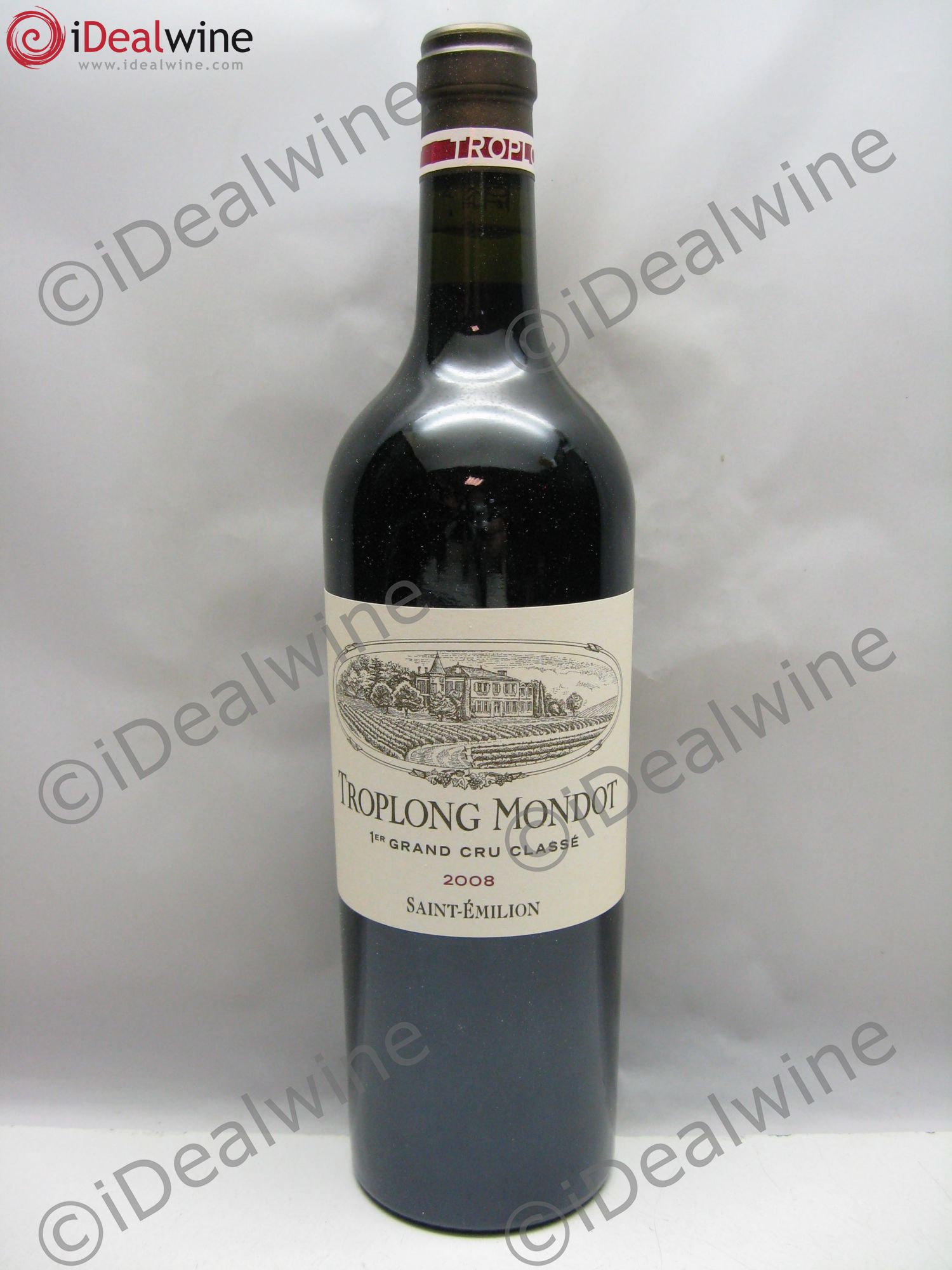 Château Troplong Mondot 1er Grand Cru Classé B 2008 - Lot de 6 bouteilles - 0