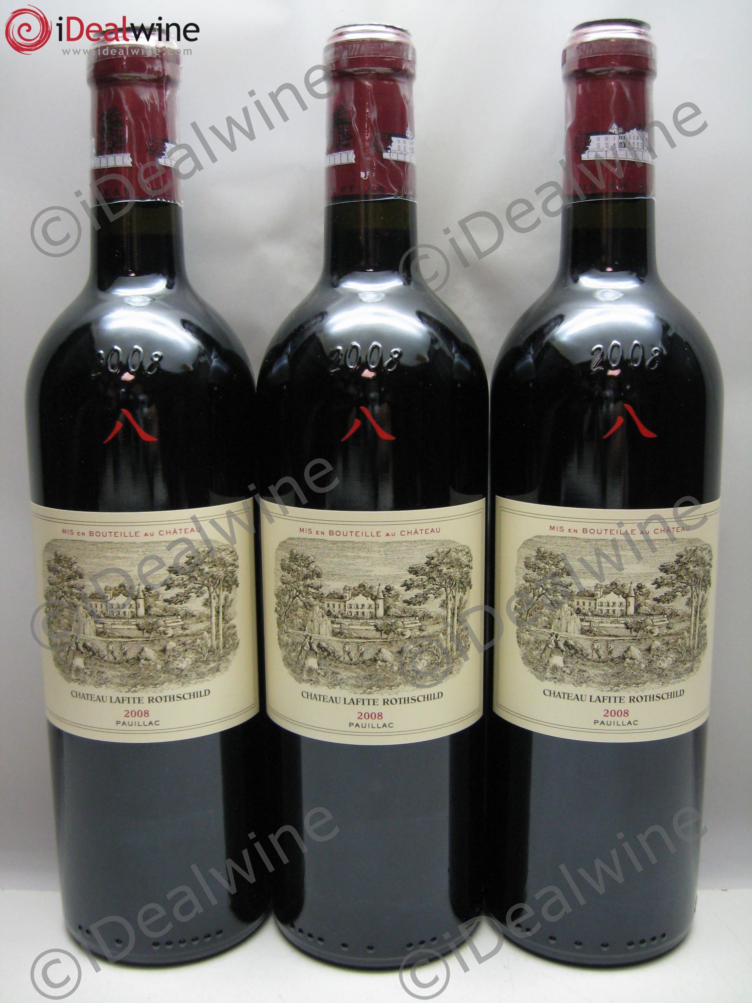 Château Lafite Rothschild 1er Grand Cru Classé 2008 - Lot de 6 bouteilles - 0