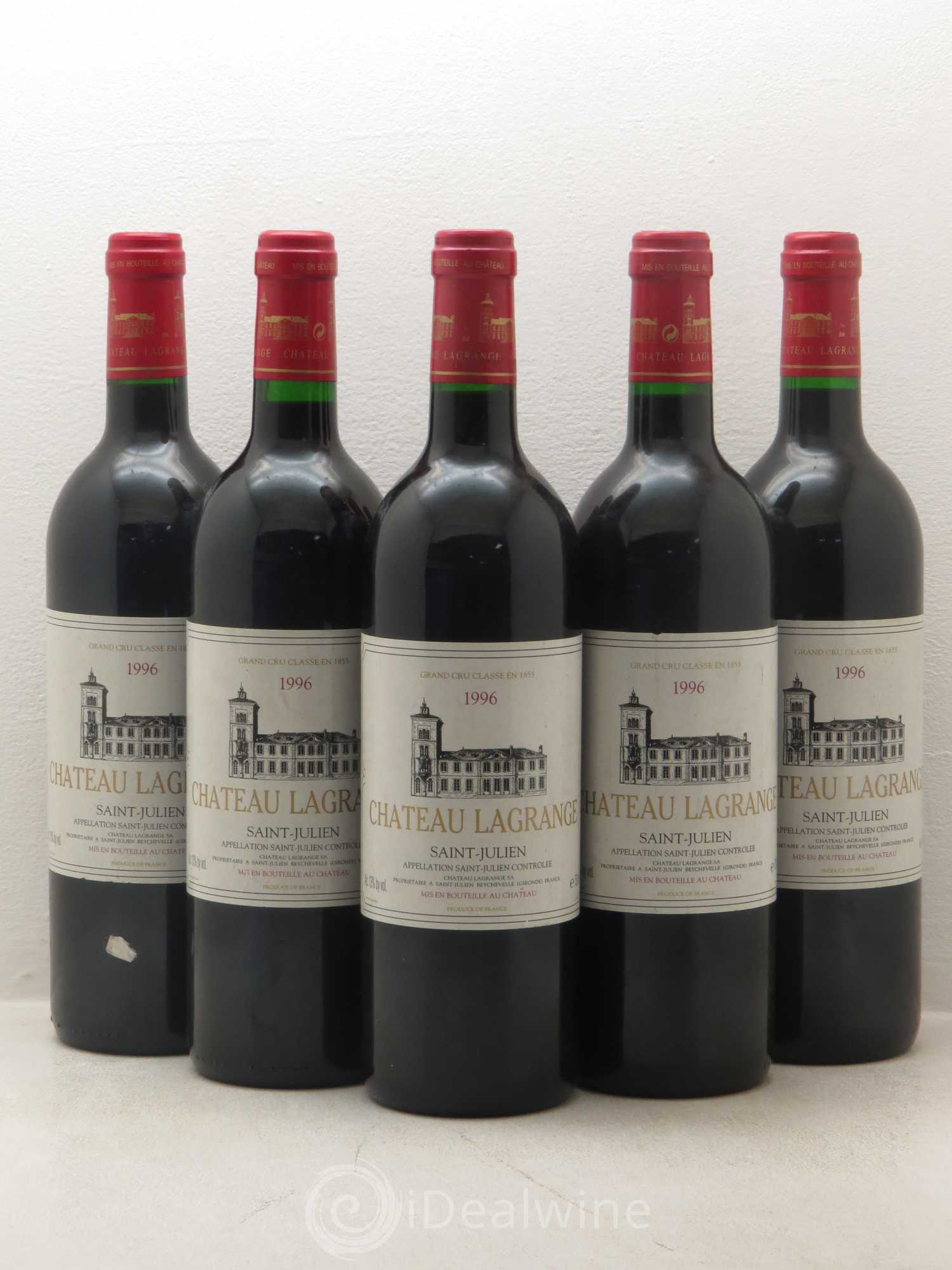 Château Lagrange 3ème Grand Cru Classé 1996 - Lot de 5 bouteilles - 0