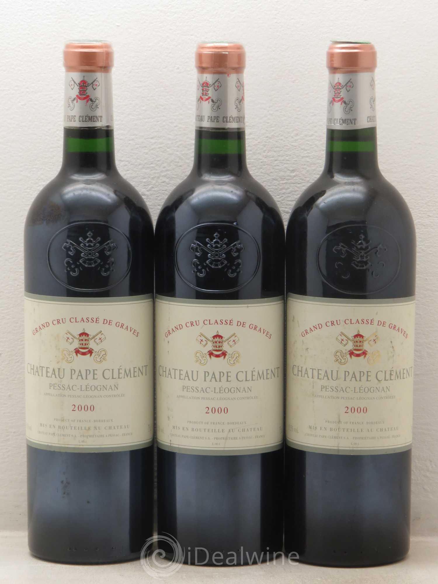 Château Pape Clément Cru Classé de Graves 2000 - Lot de 12 bouteilles - 1