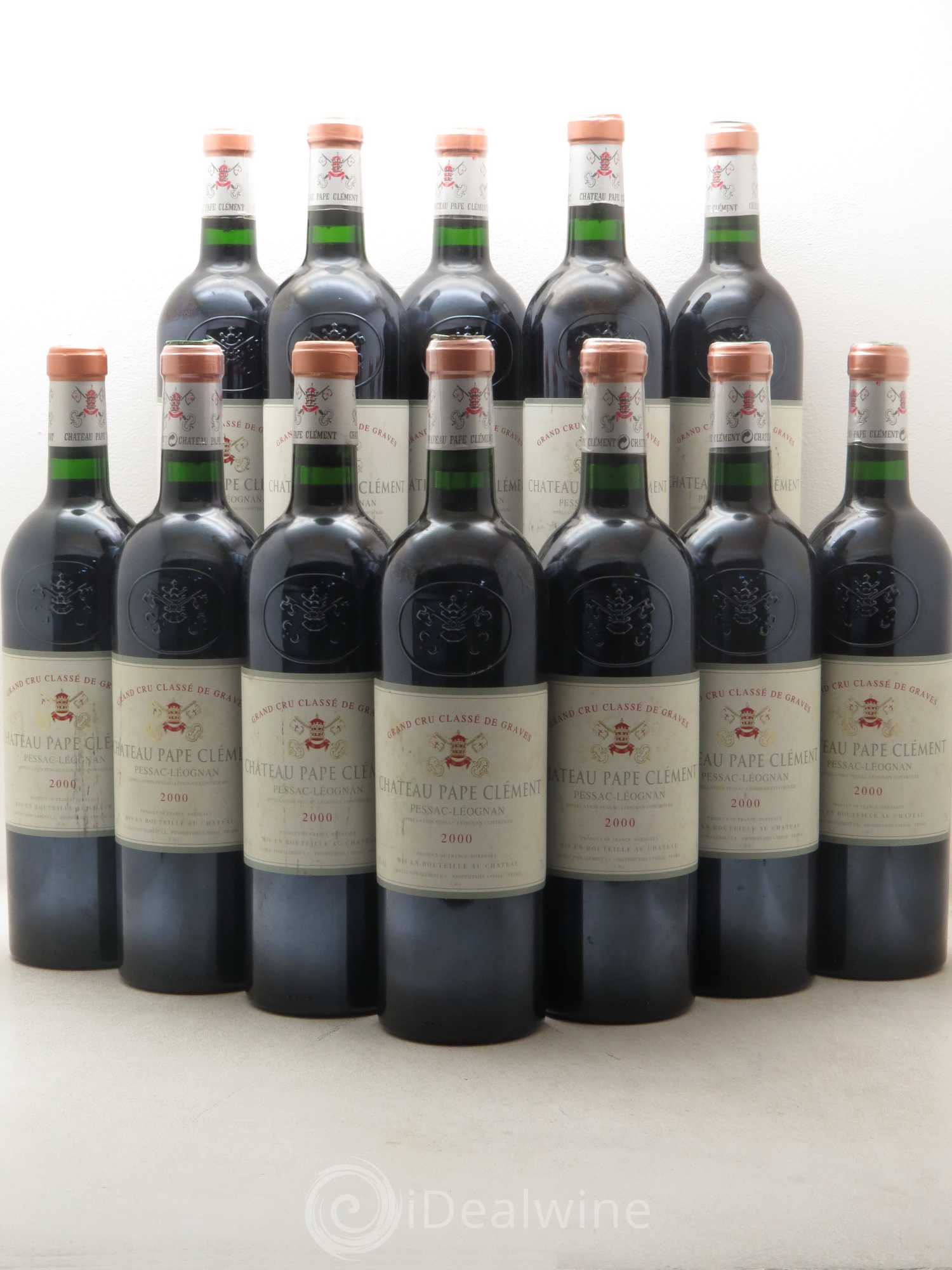 Château Pape Clément Cru Classé de Graves 2000 - Lot de 12 bouteilles - 0
