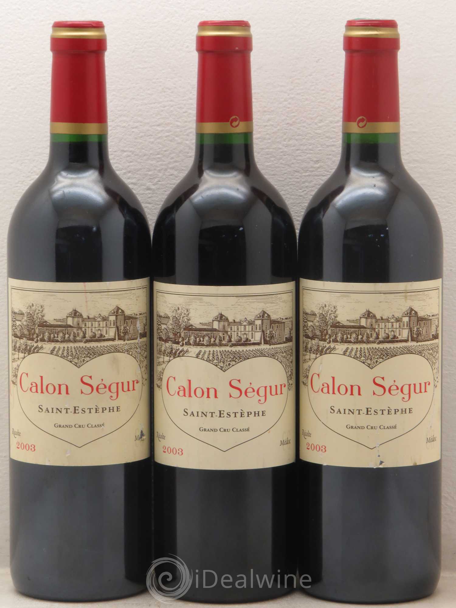 Château Calon Ségur 3ème Grand Cru Classé 2003 - Lot de 9 bouteilles - 3