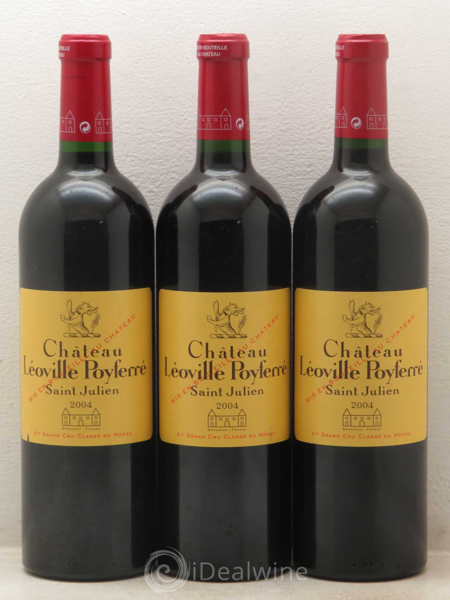Château Léoville Poyferré 2ème Grand Cru Classé 2004 - Lot de 12 bouteilles - 2