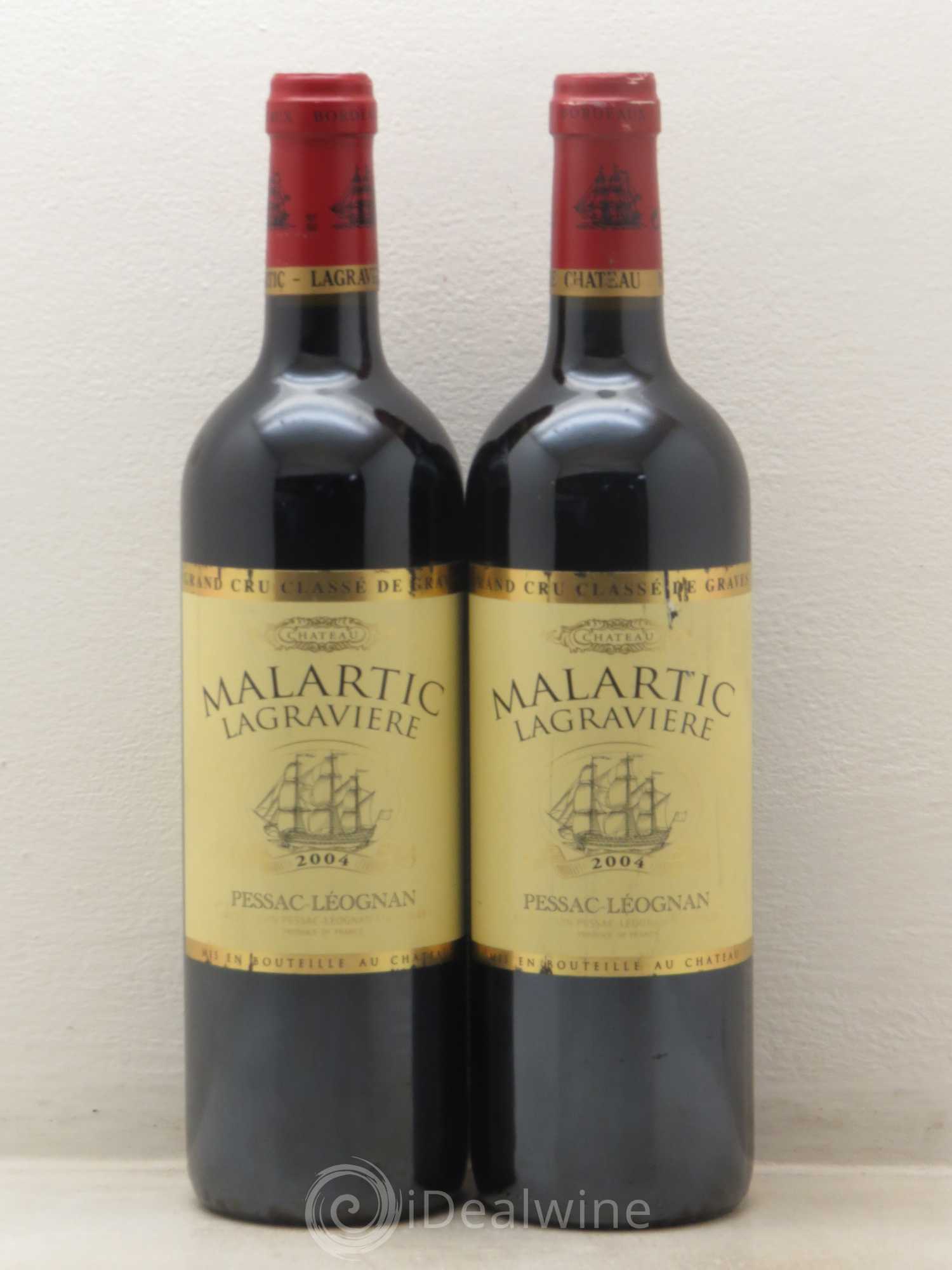 Château Malartic-Lagravière Cru Classé de Graves 2004 - Lot de 2 bouteilles - 0