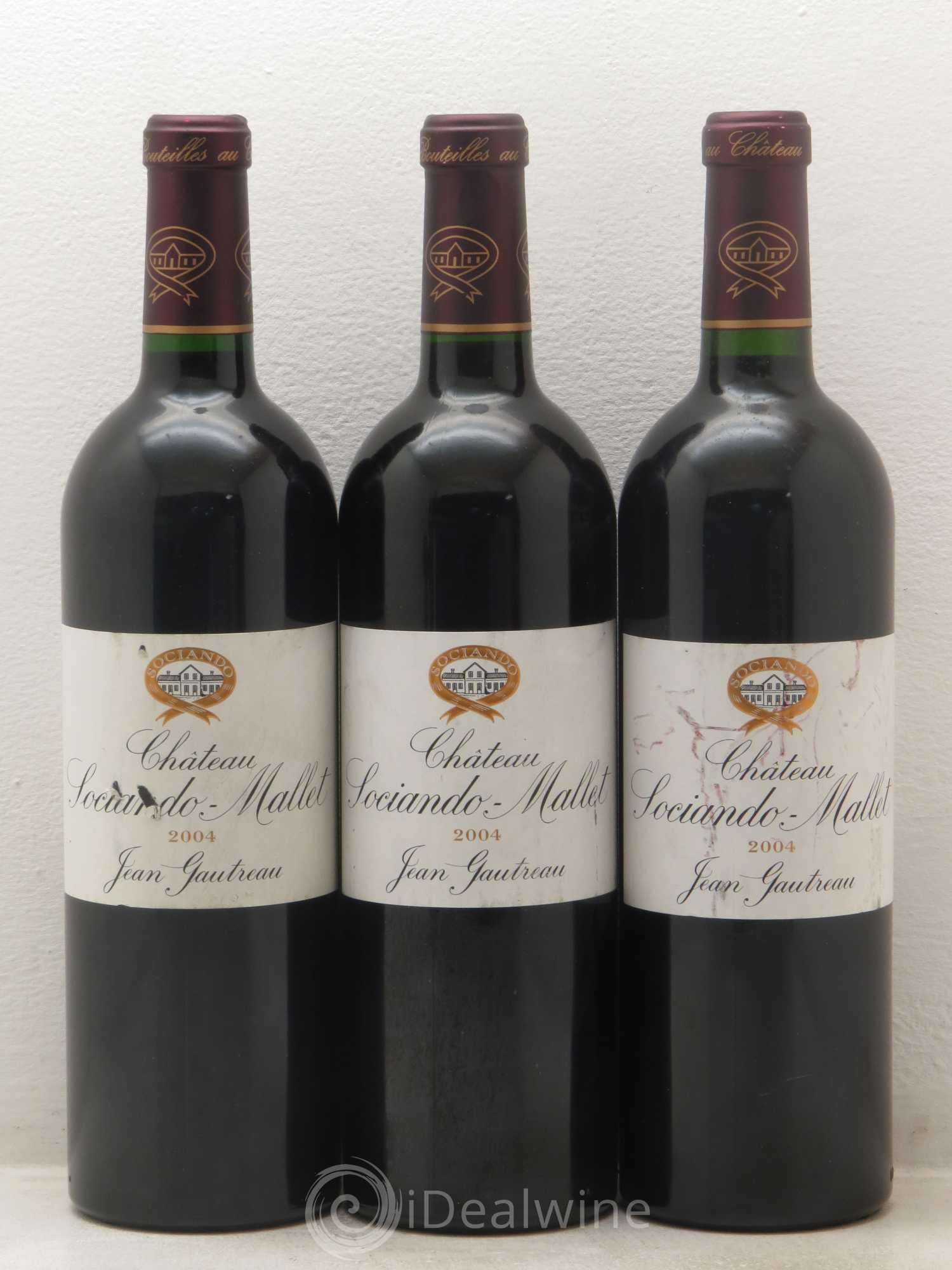 Château Sociando Mallet 2004 - Lot de 12 bouteilles - 1