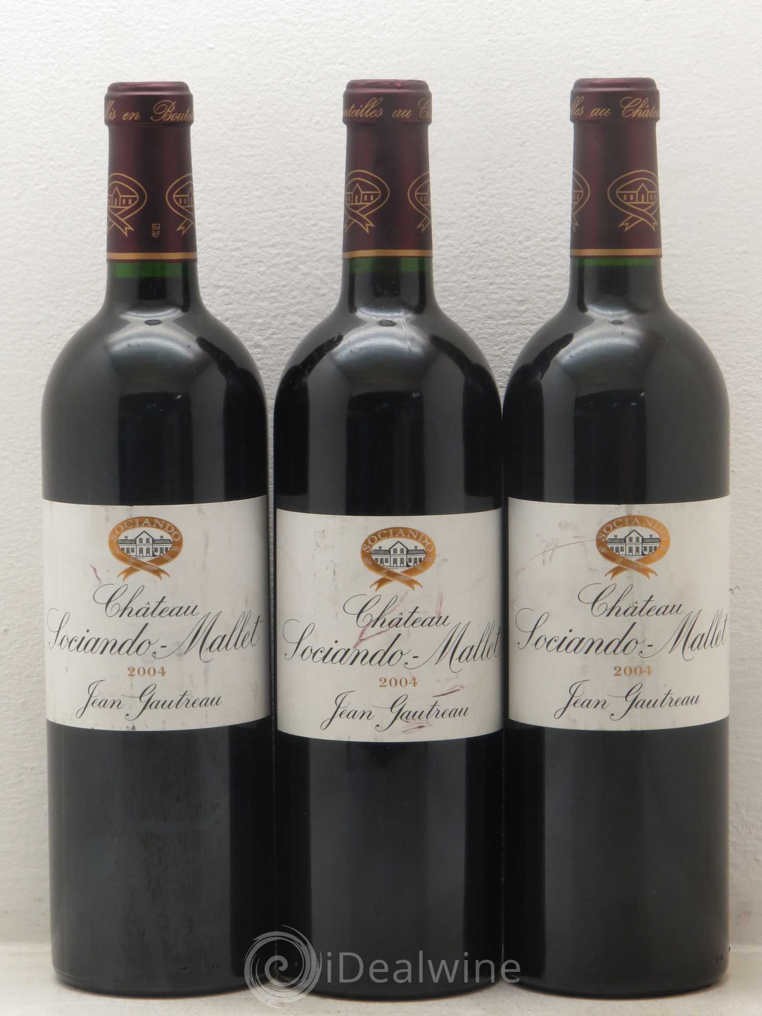 Château Sociando Mallet 2004 - Lot de 6 bouteilles - 2