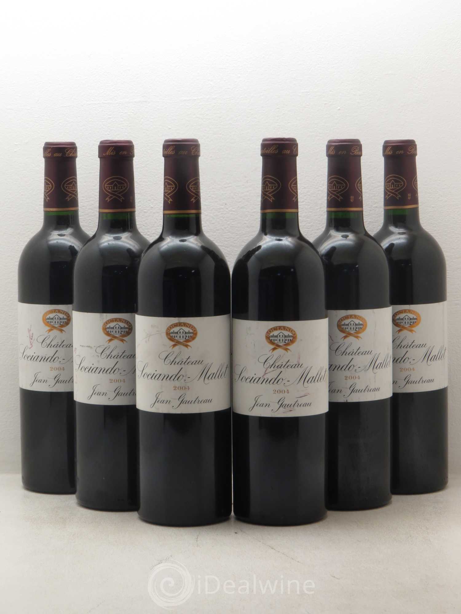 Château Sociando Mallet 2004 - Lot de 6 bouteilles - 0