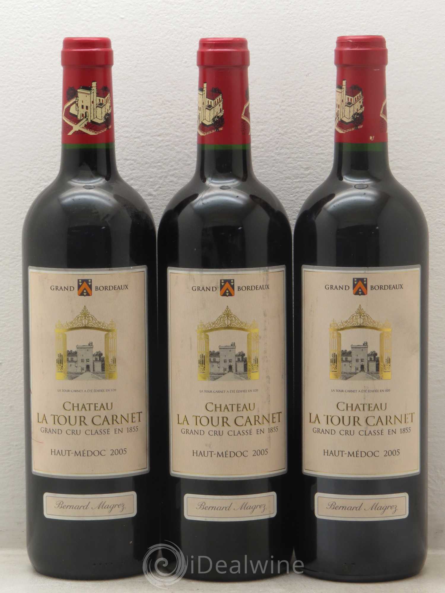Château la Tour Carnet 4ème Grand Cru Classé 2005 - Lot de 12 bouteilles - 3