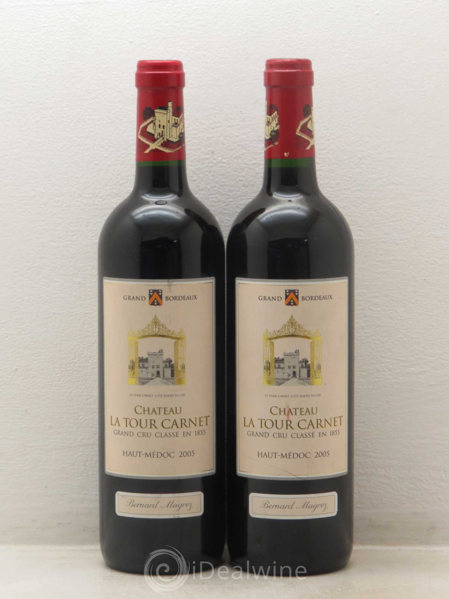Château la Tour Carnet 4ème Grand Cru Classé 2005 - Lotto di 4 bottiglie - 2