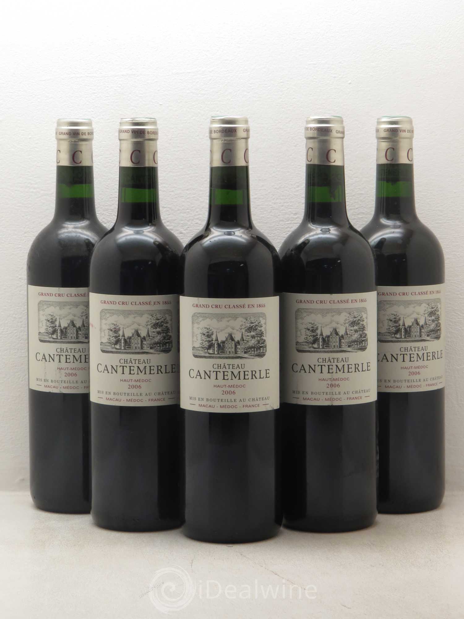 Château Cantemerle 5ème Grand Cru Classé 2006 - Lot de 5 bouteilles - 0