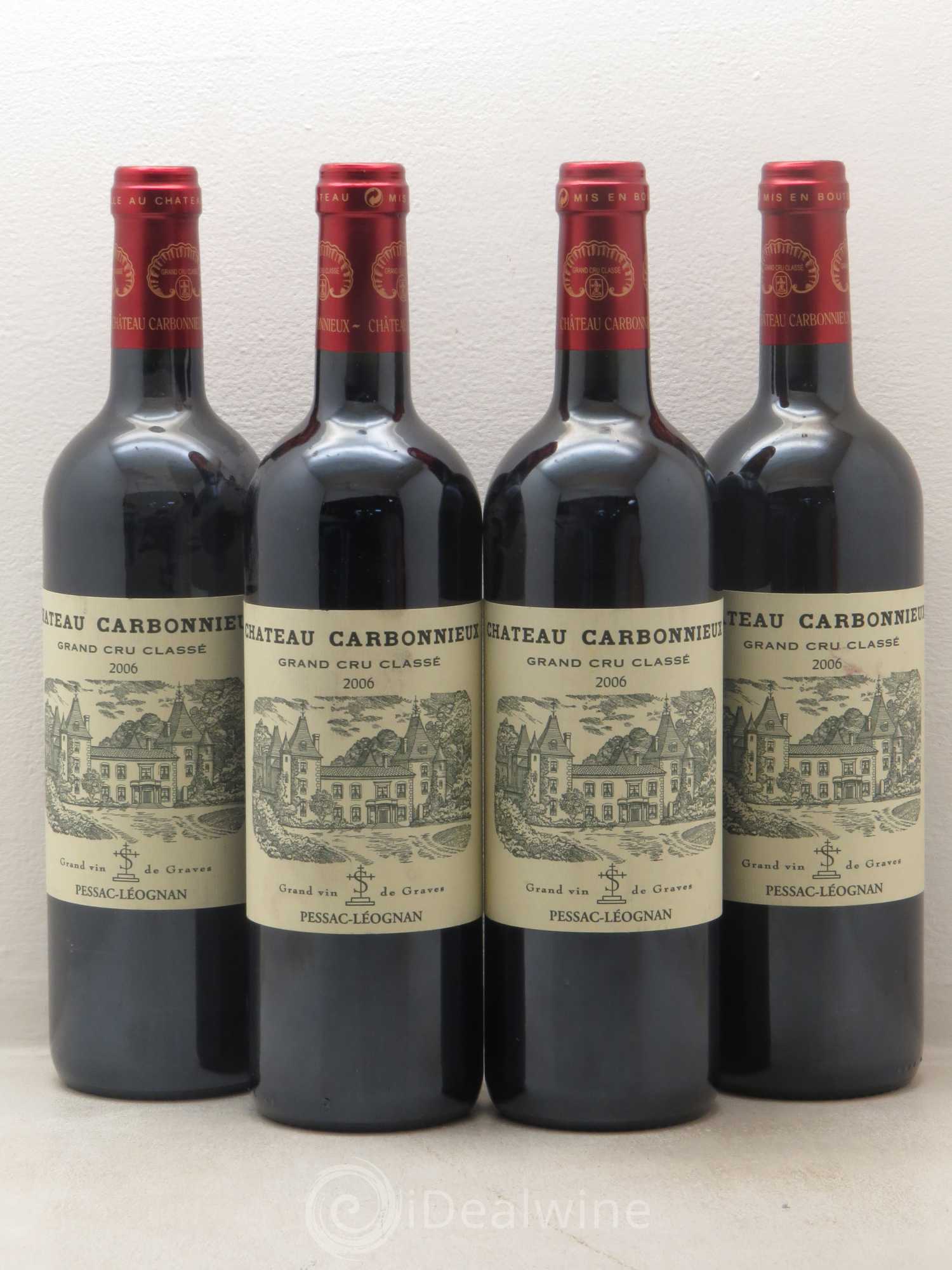 Château Carbonnieux Cru Classé de Graves 2006 - Lot de 4 bouteilles - 0