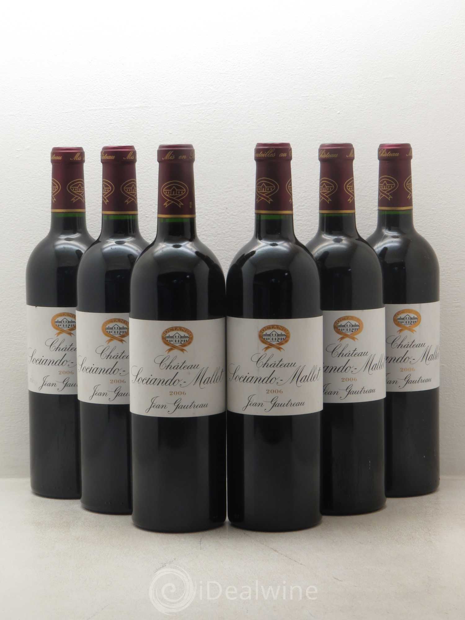 Château Sociando Mallet 2006 - Lot de 6 bouteilles - 0