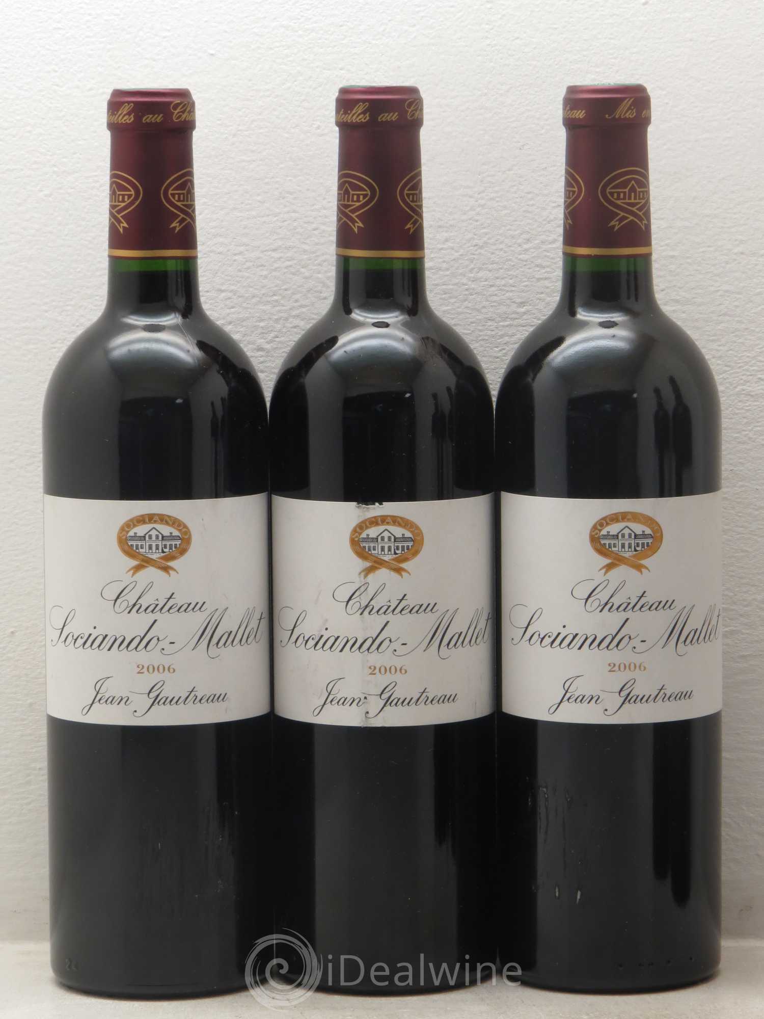 Château Sociando Mallet 2006 - Lot de 5 bouteilles - 1
