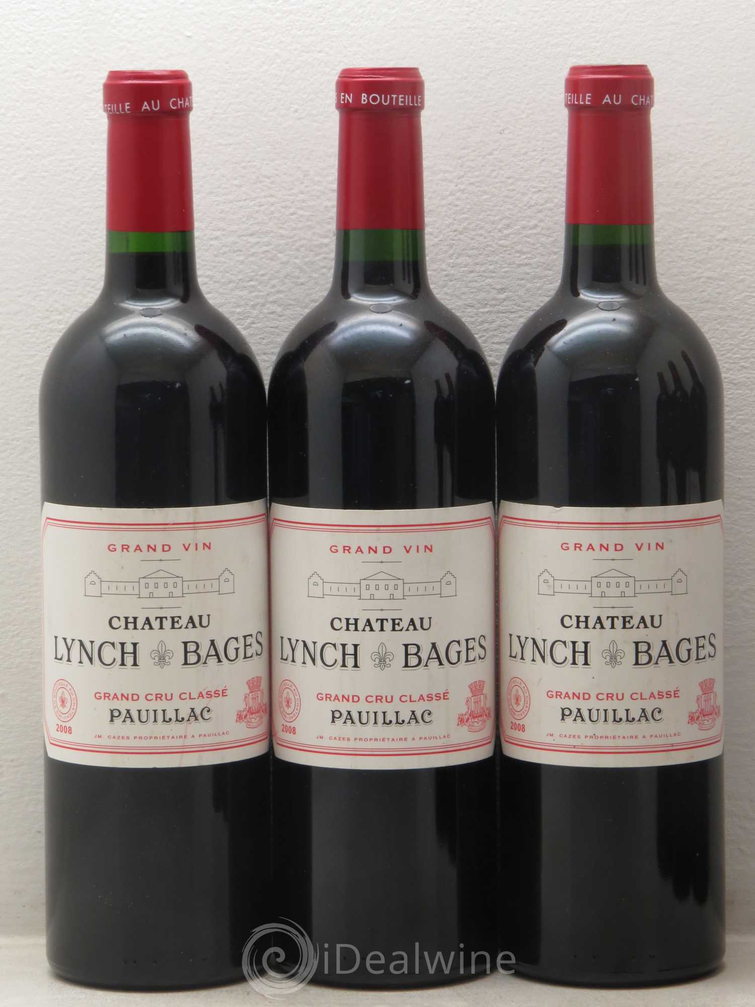 Château Lynch Bages 5ème Grand Cru Classé 2008 - Lot de 6 bouteilles - 1