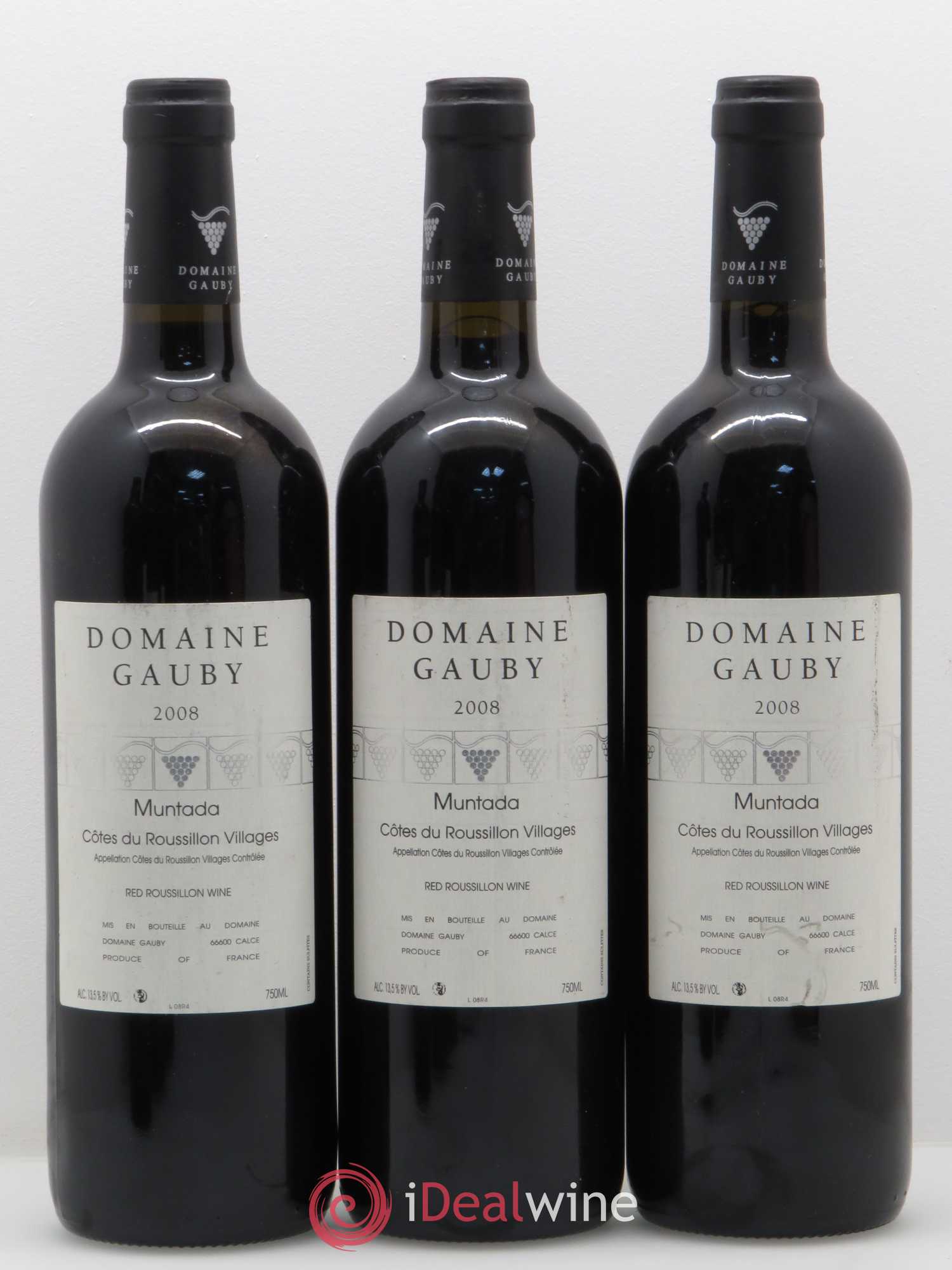 Côtes Catalanes (anciennement Côtes du Roussillon Villages) La Muntada Gauby (Domaine) 2008 - Lot de 6 bouteilles - 1