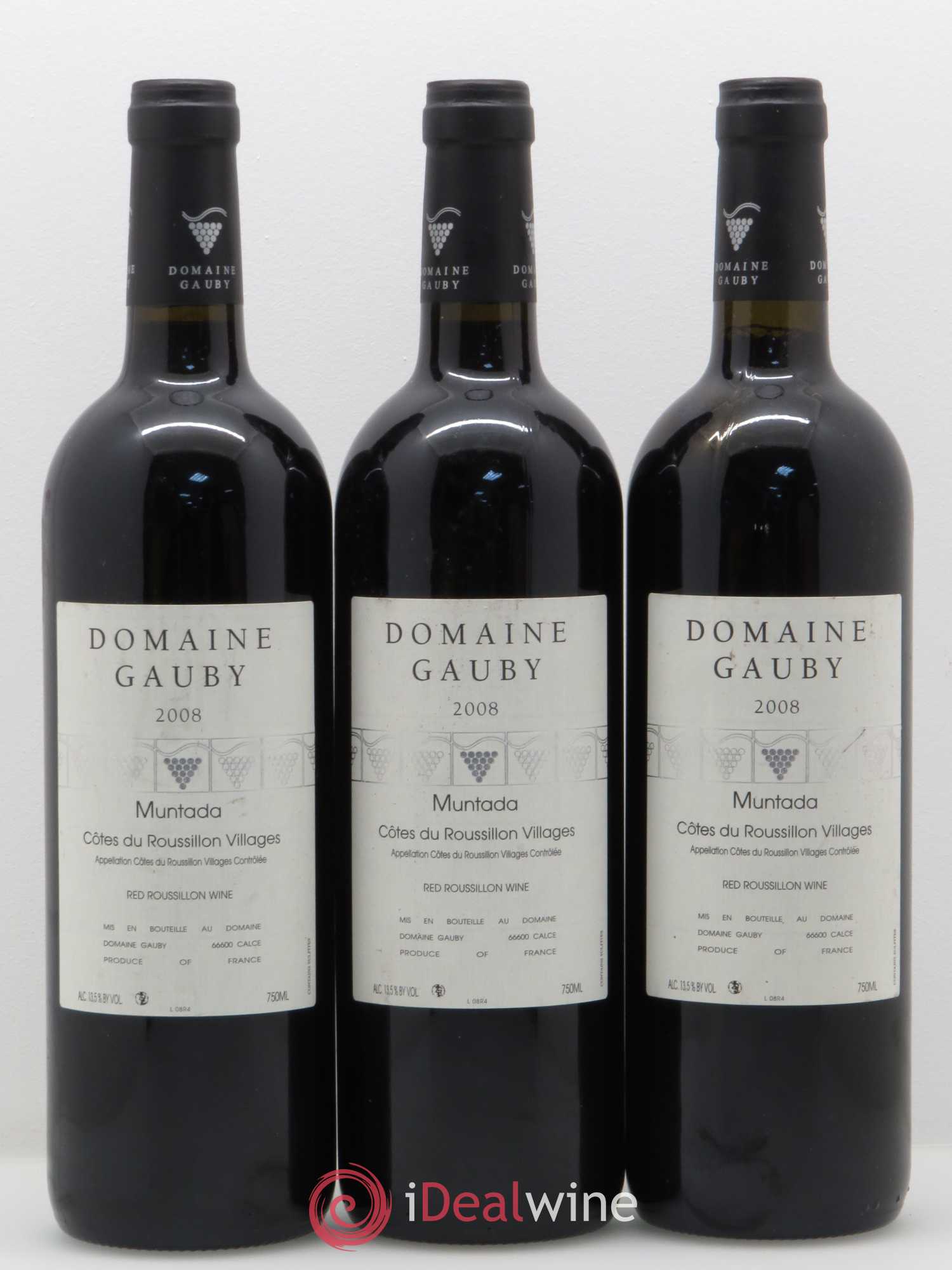 Côtes Catalanes (anciennement Côtes du Roussillon Villages) La Muntada Gauby (Domaine) 2008 - Lot de 6 bouteilles - 2