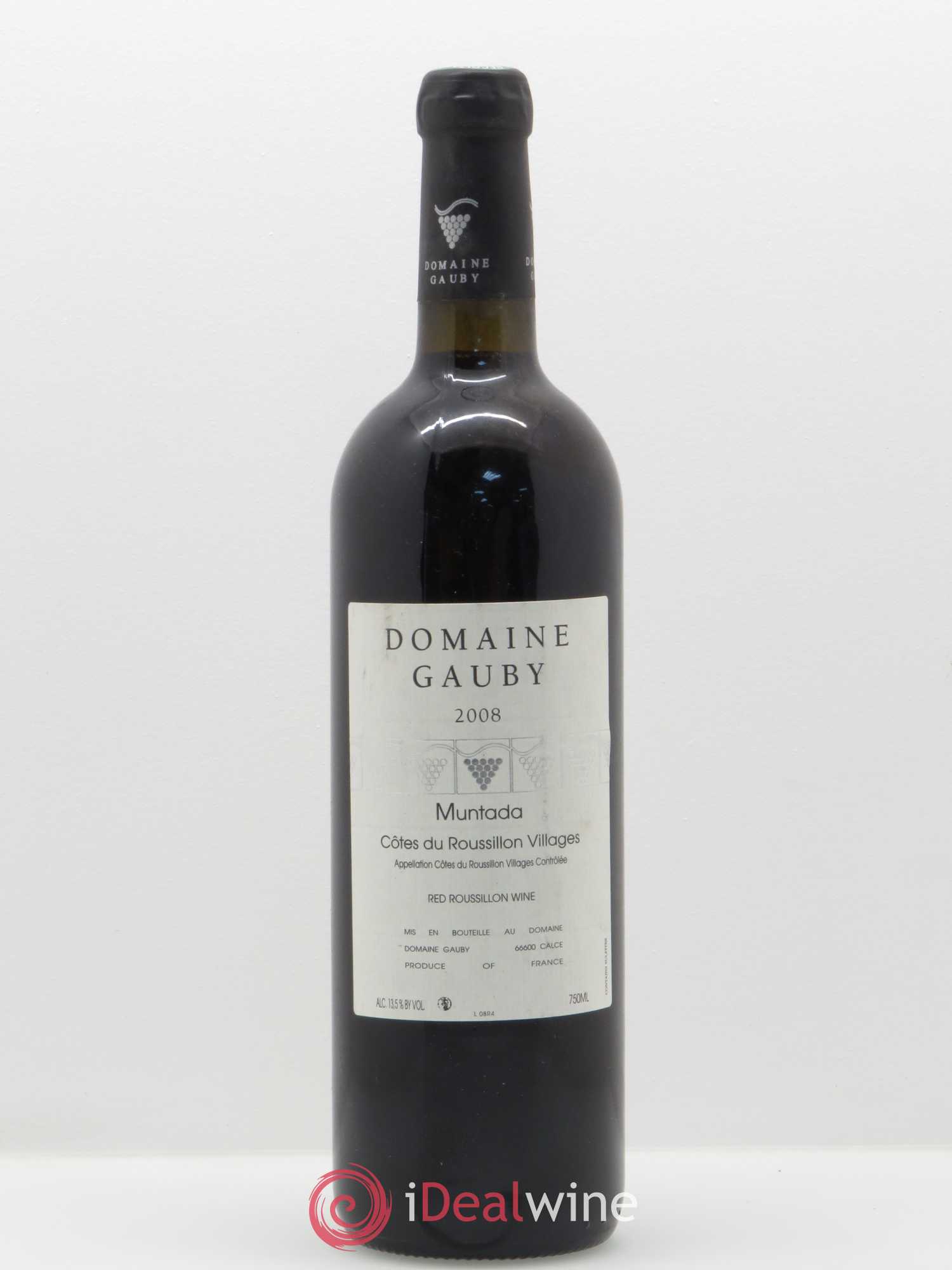 Côtes Catalanes (anciennement Côtes du Roussillon Villages) La Muntada Gauby (Domaine) 2008 - Lot de 1 bouteille - 0