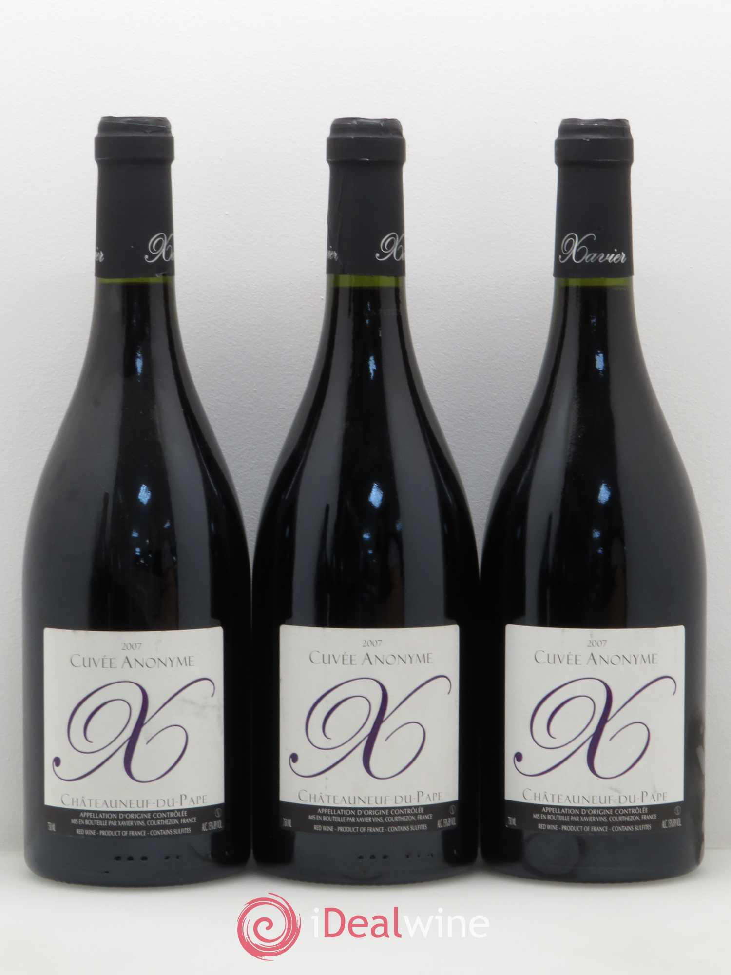 Châteauneuf-du-Pape Cuvée Anonyme X Xavier Vins 2007 - Posten von 6 Flaschen - 1
