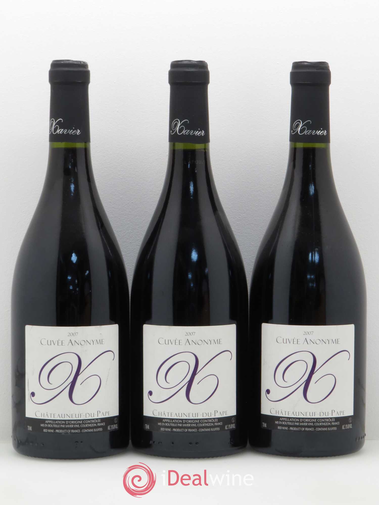 Châteauneuf-du-Pape Cuvée Anonyme X Xavier Vins 2007 - Posten von 6 Flaschen - 2