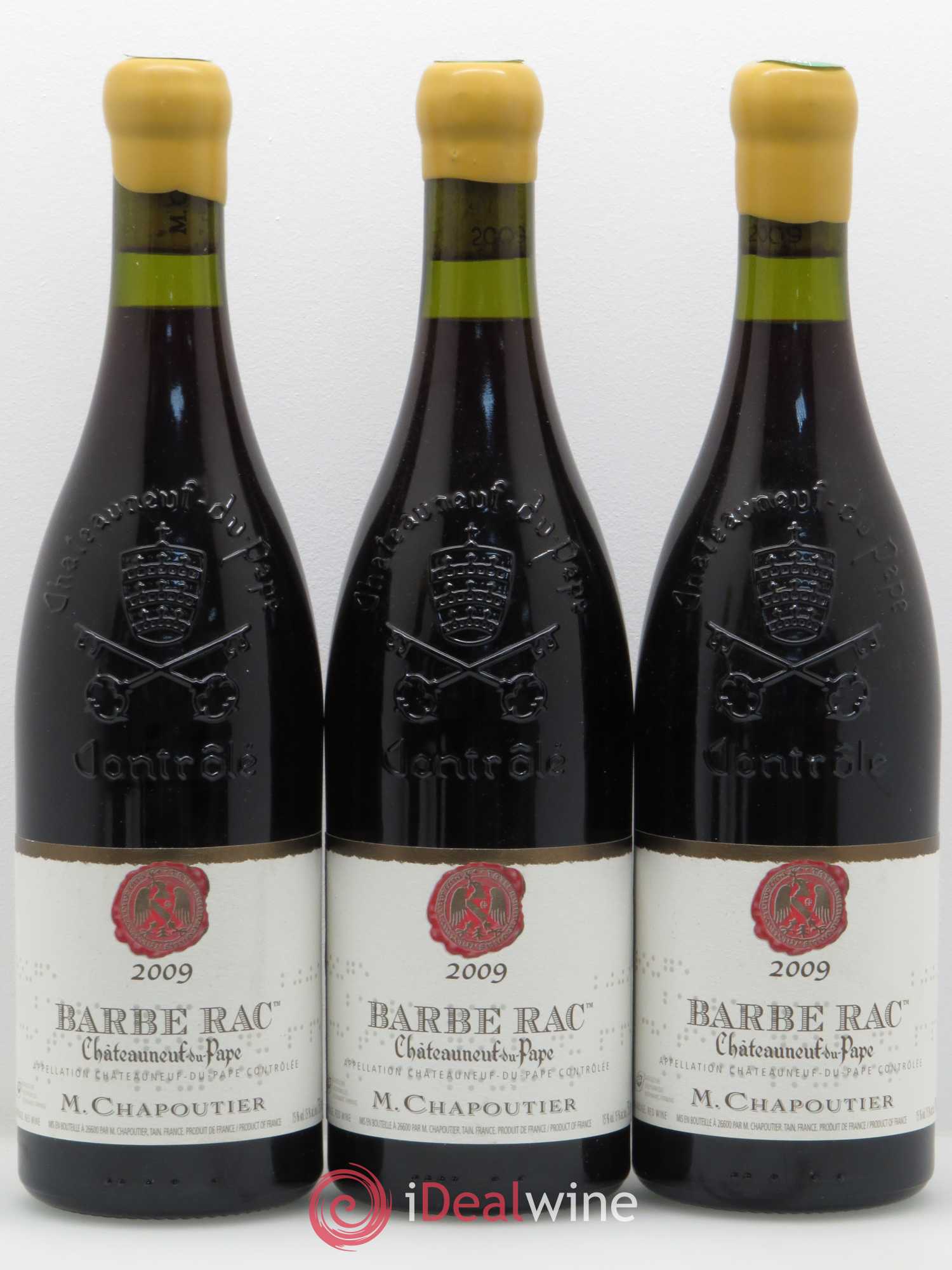 Châteauneuf-du-Pape Barbe Rac Chapoutier 2009 - Lot de 6 bouteilles - 1