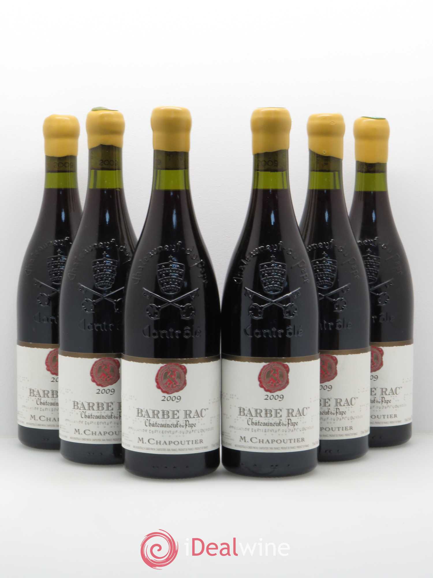 Châteauneuf-du-Pape Barbe Rac Chapoutier 2009 - Lot de 6 bouteilles - 0