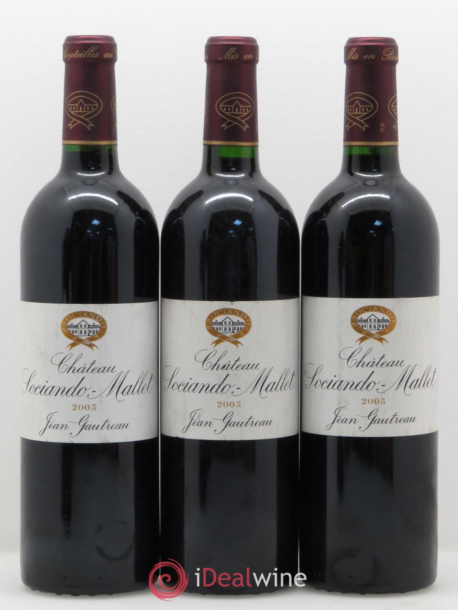 Château Sociando Mallet 2003 - Lot de 12 bouteilles - 1