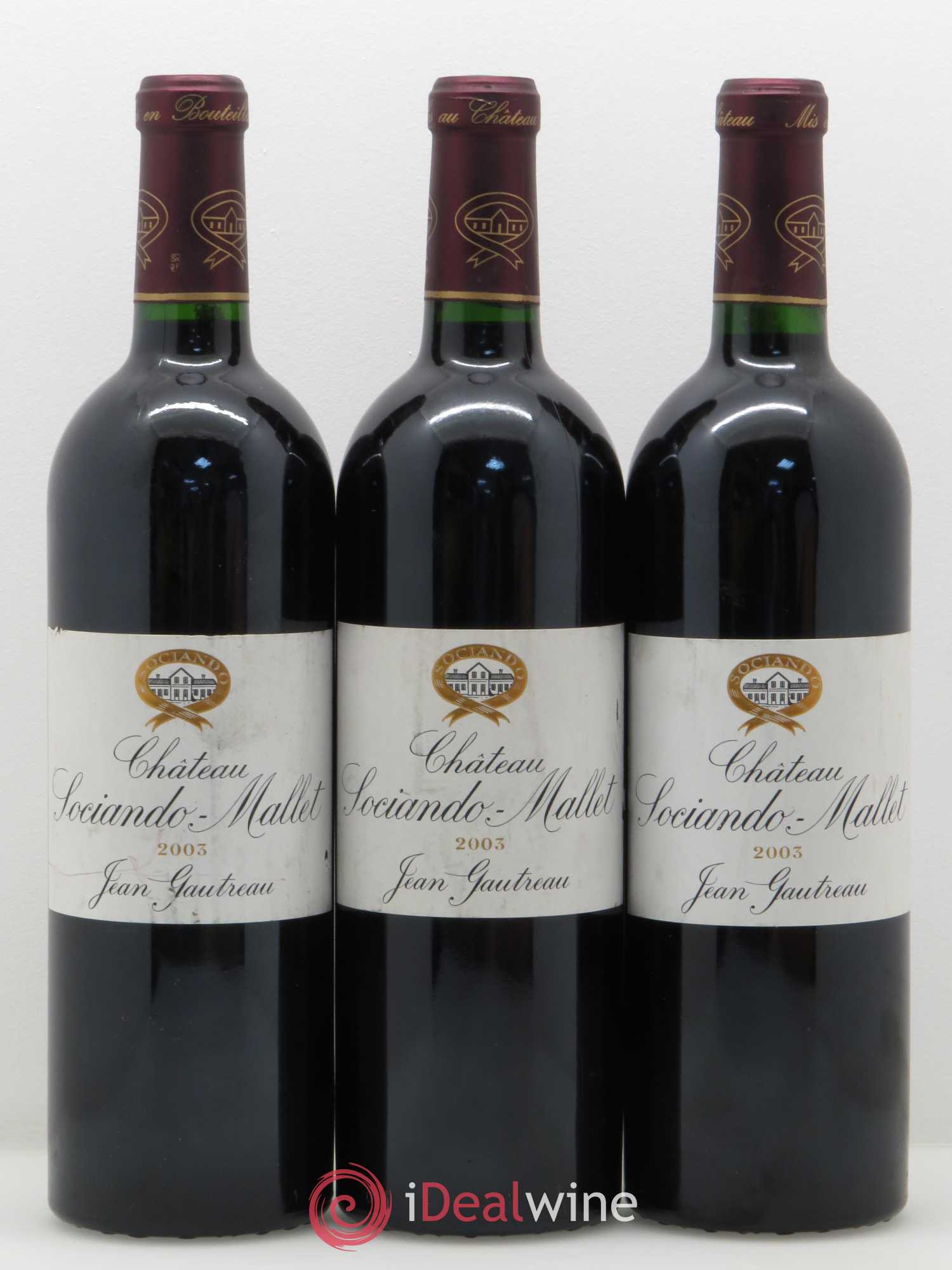 Château Sociando Mallet 2003 - Lot de 12 bouteilles - 2