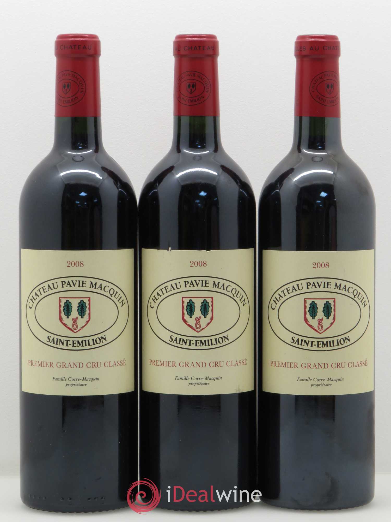 Château Pavie Macquin 1er Grand Cru Classé B 2008 - Lot de 8 bouteilles - 1