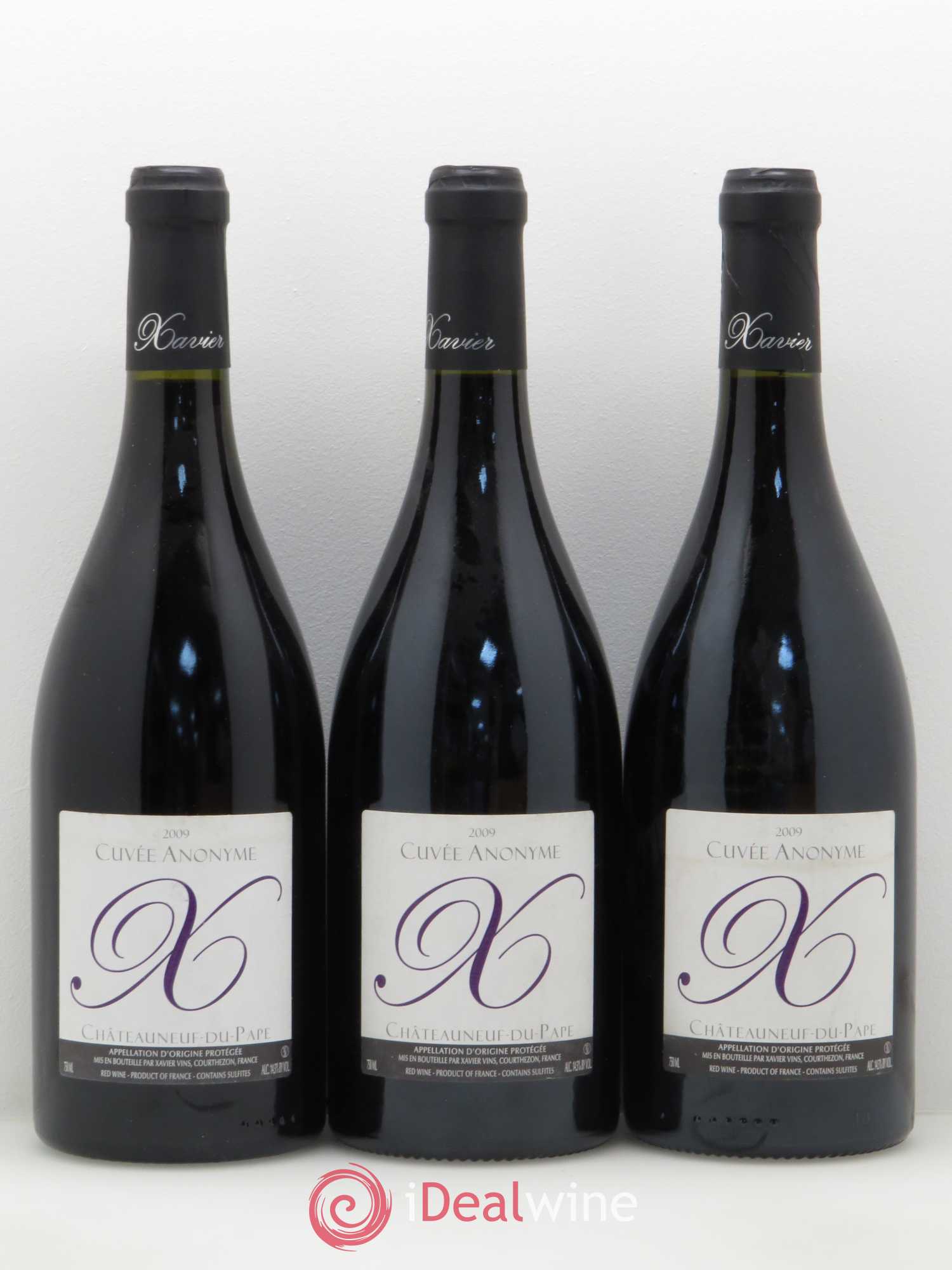 Châteauneuf-du-Pape Cuvée Anonyme X Xavier Vins 2009 - Lot of 6 bottles - 2