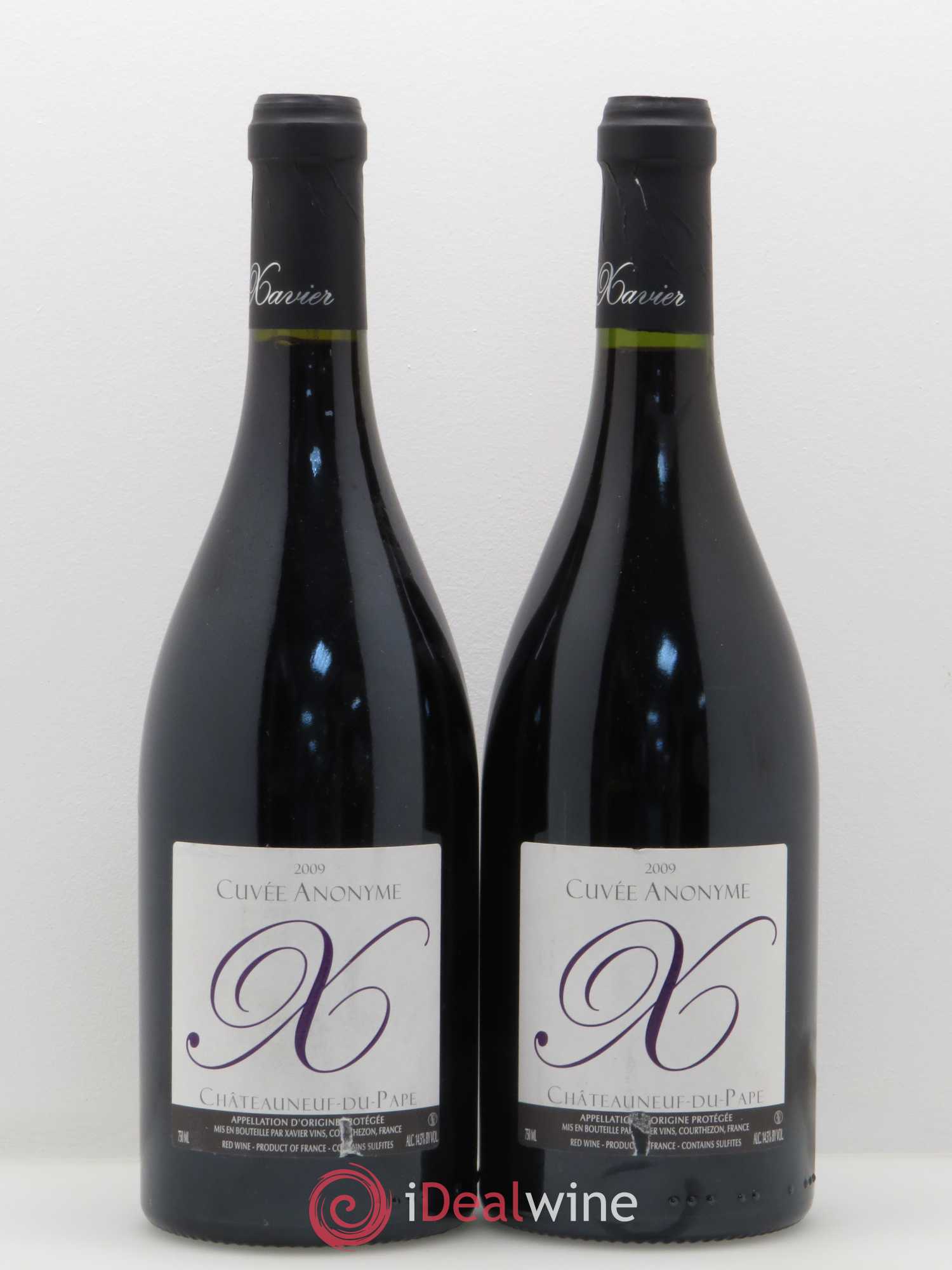 Châteauneuf-du-Pape Cuvée Anonyme X Xavier Vins 2009 - Posten von 2 Flaschen - 0