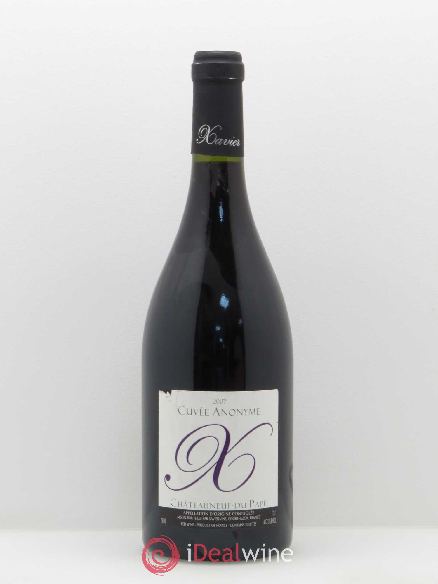 Châteauneuf-du-Pape Cuvée Anonyme X Xavier Vins 2007 - Posten von 1 Flasche - 0