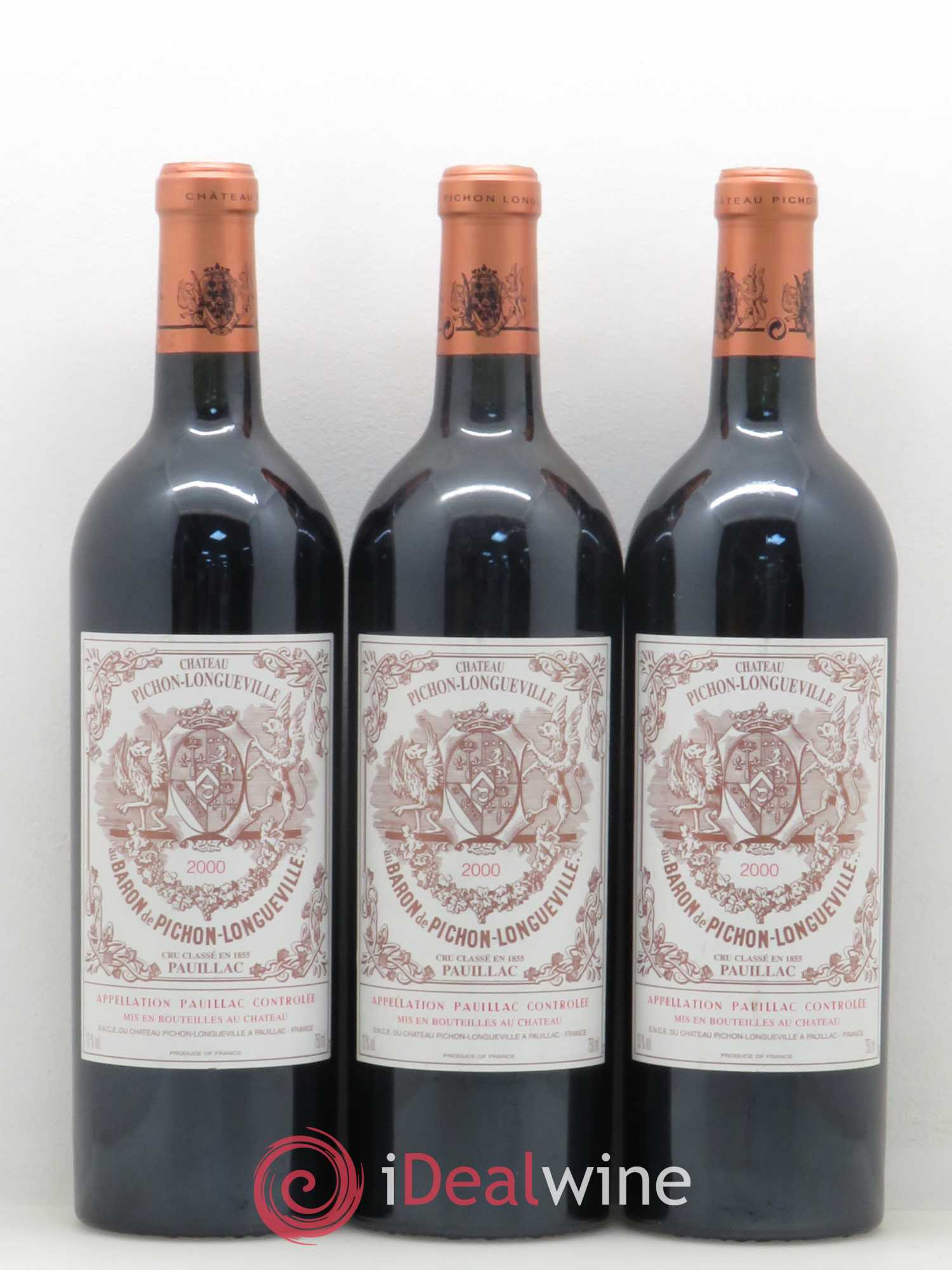 Pichon Longueville Baron 2ème Grand Cru Classé 2000 - Lot de 6 bouteilles - 1