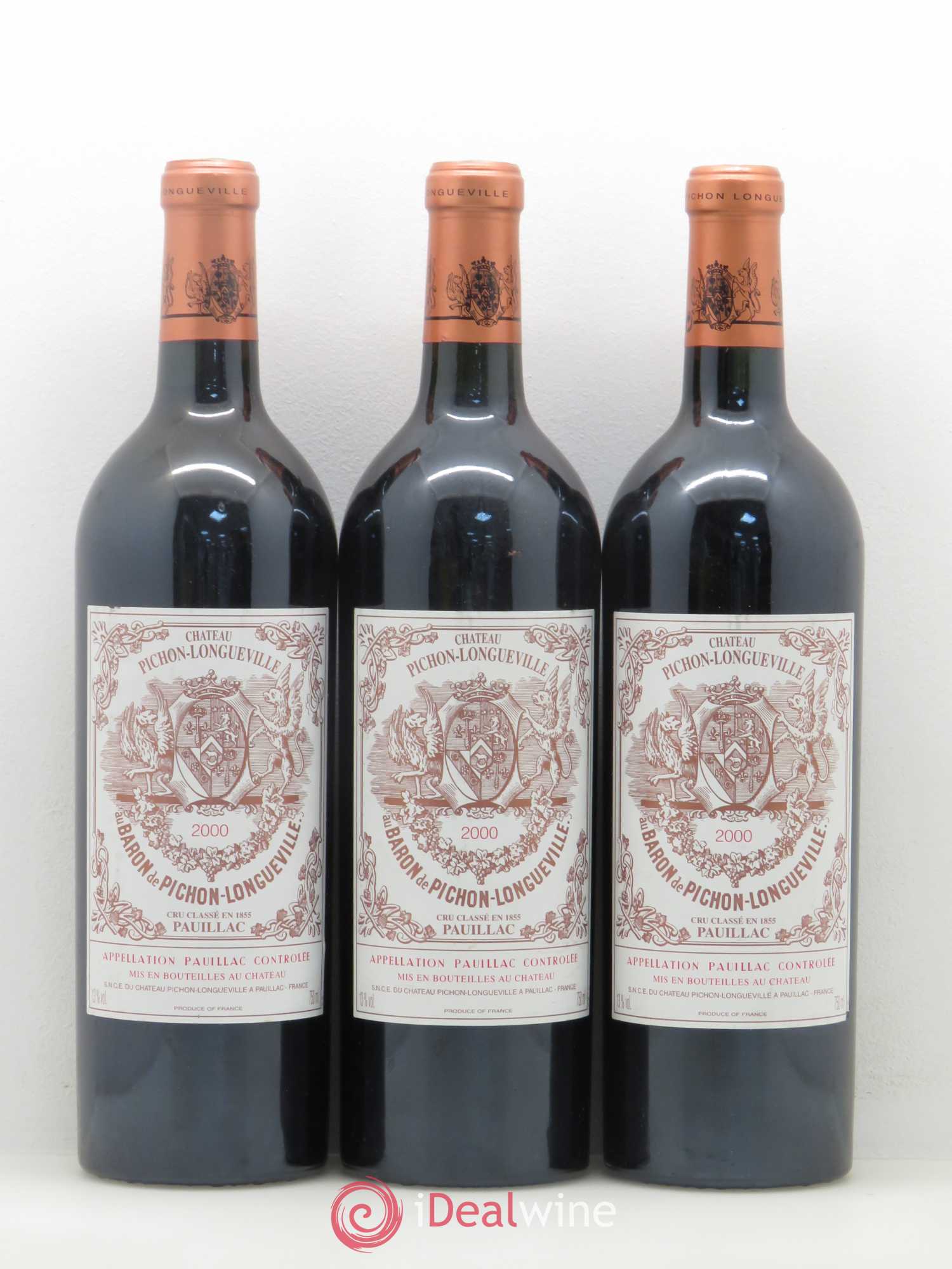 Pichon Longueville Baron 2ème Grand Cru Classé 2000 - Lot de 6 bouteilles - 3