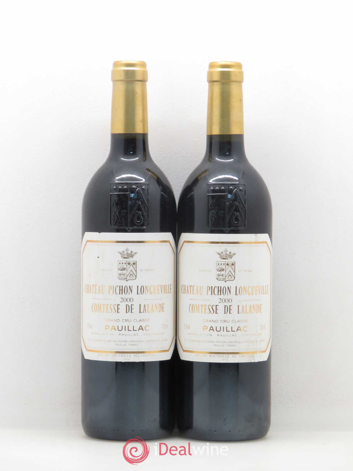 Château Pichon Longueville Comtesse de Lalande 2ème Grand Cru Classé 2000 - Lot de 2 bouteilles - 0