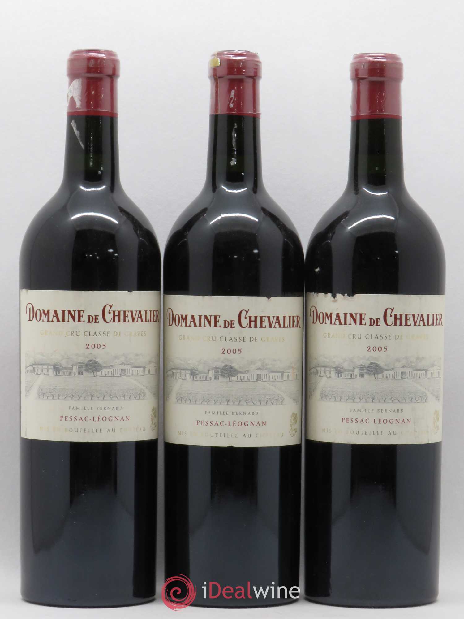 Domaine de Chevalier Cru Classé de Graves 2005 - Lot de 3 bouteilles - 0