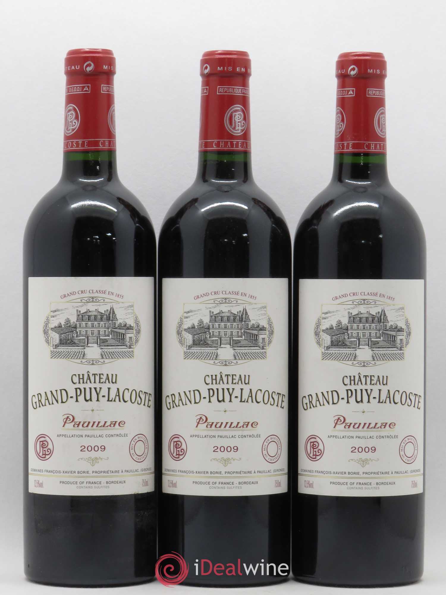 Château Grand Puy Lacoste 5ème Grand Cru Classé 2009 - Lot de 6 bouteilles - 1