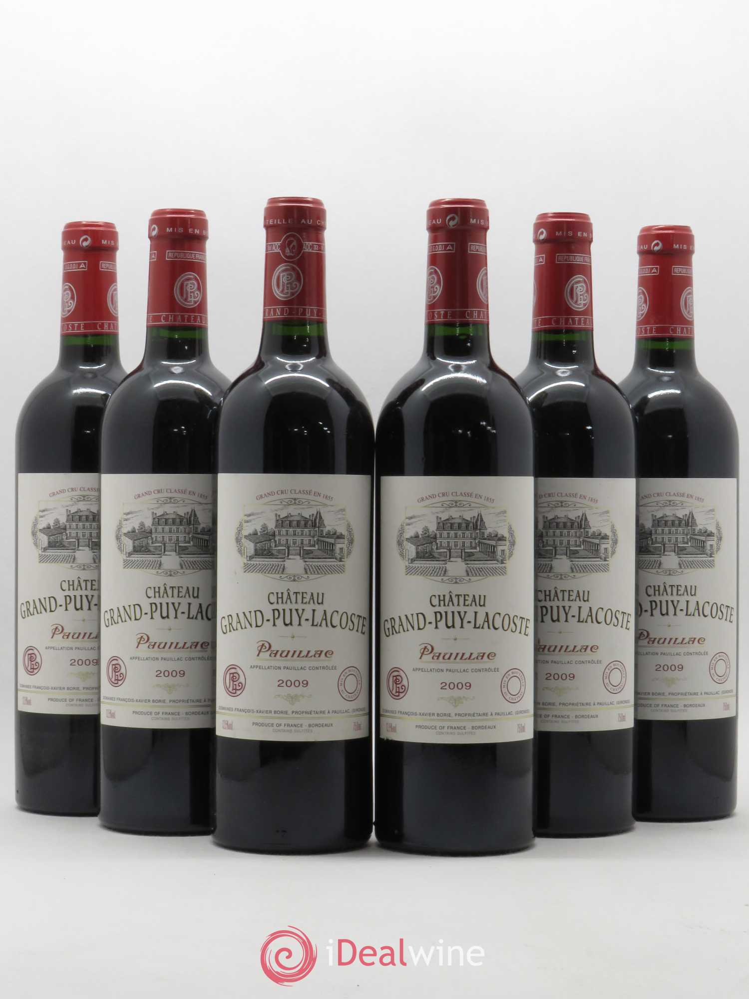 Château Grand Puy Lacoste 5ème Grand Cru Classé 2009 - Lot de 6 bouteilles - 0